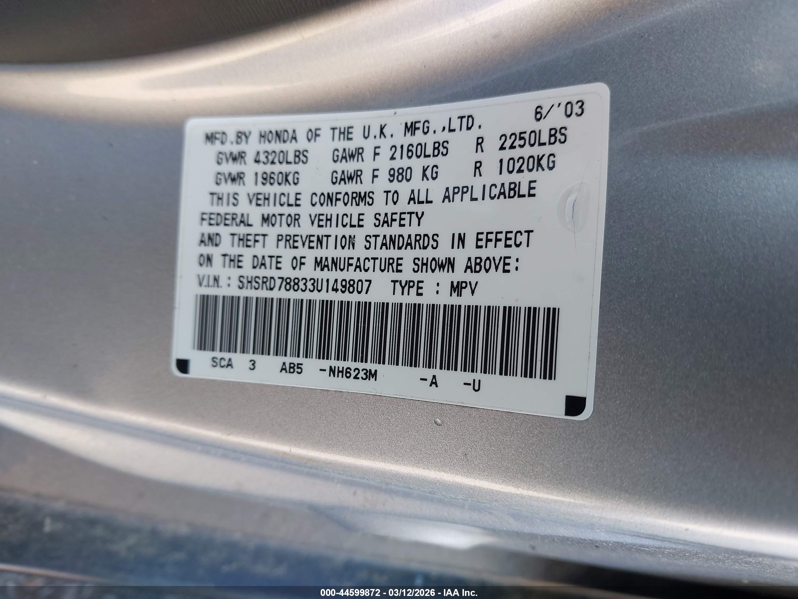 HONDA CR-V image 9