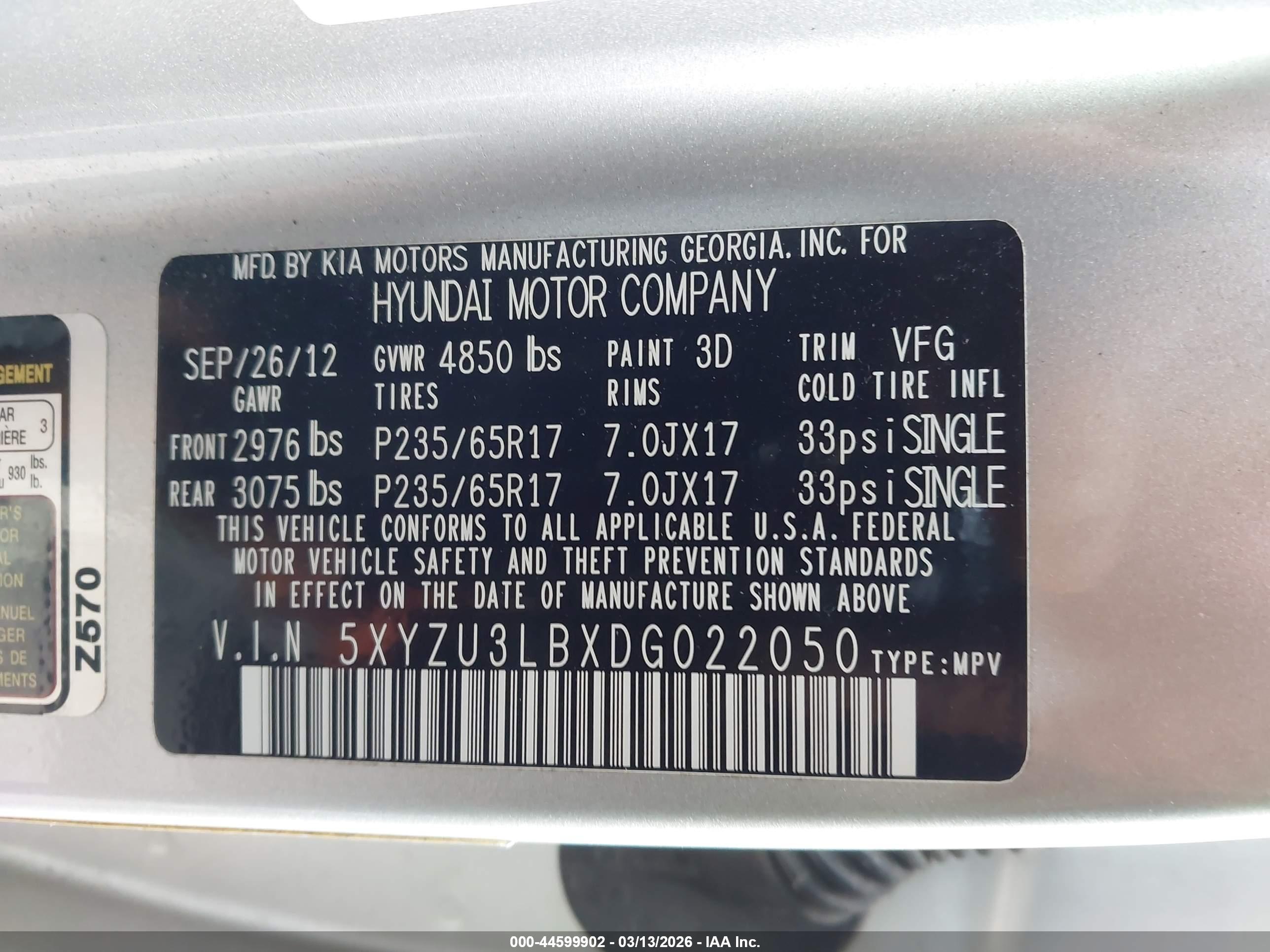 HYUNDAI SANTA image 9