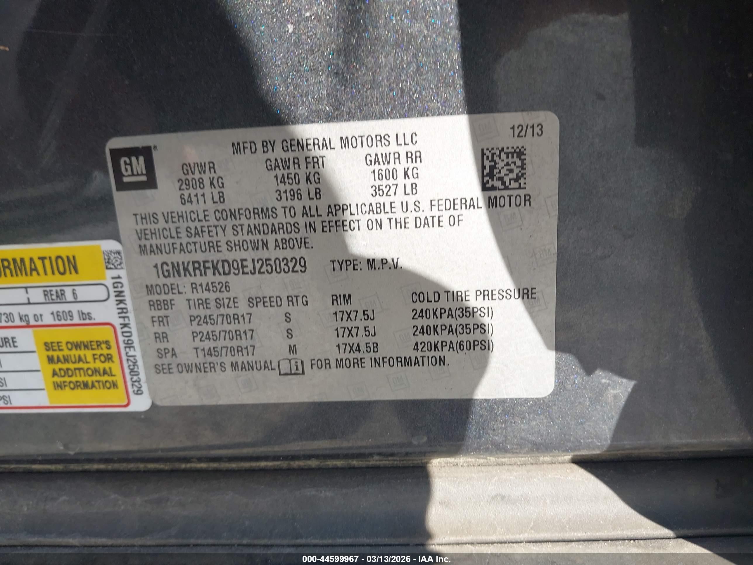 CHEVROLET TRAVERSE image 9
