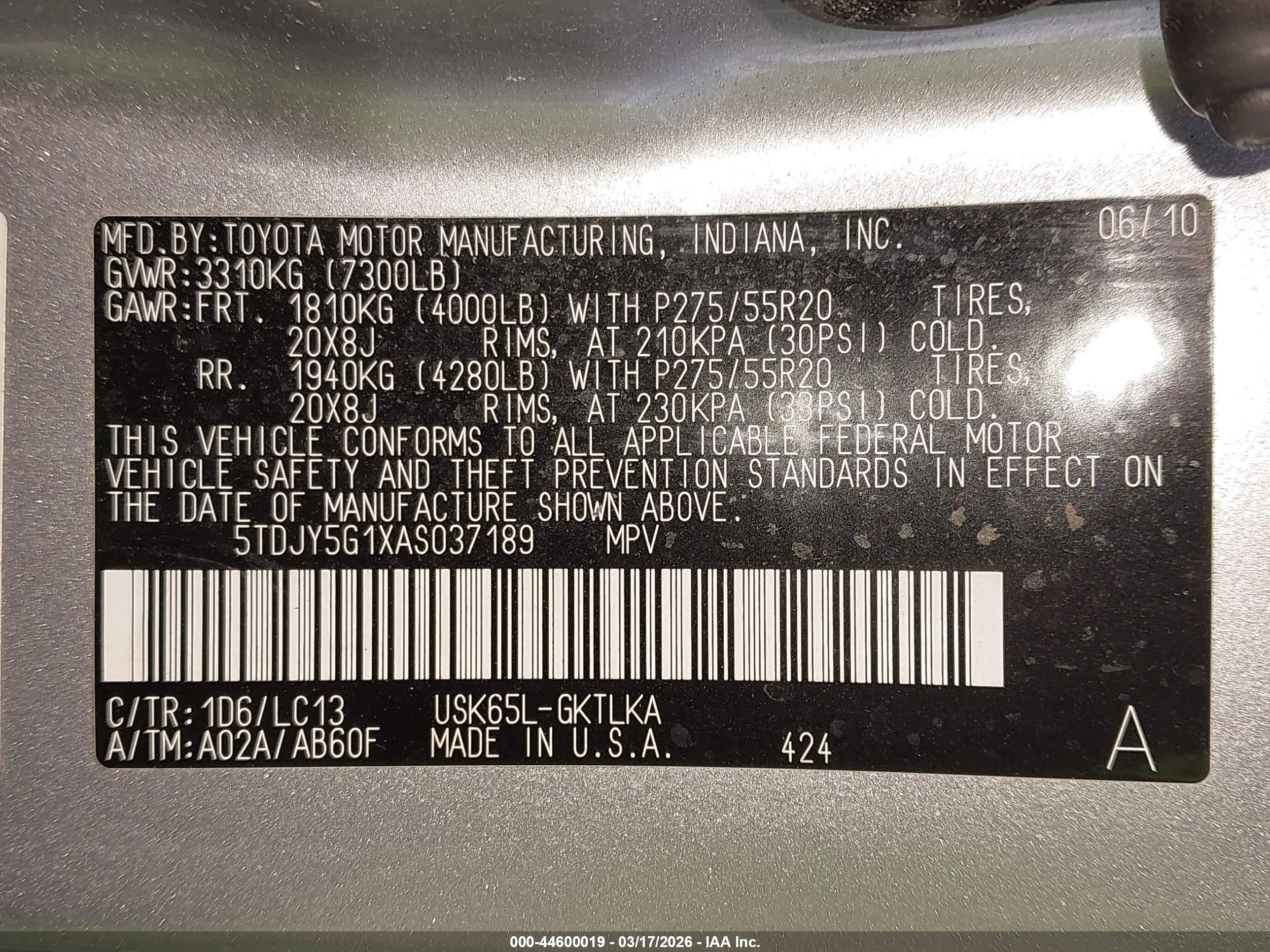 TOYOTA SEQUOIA image 9