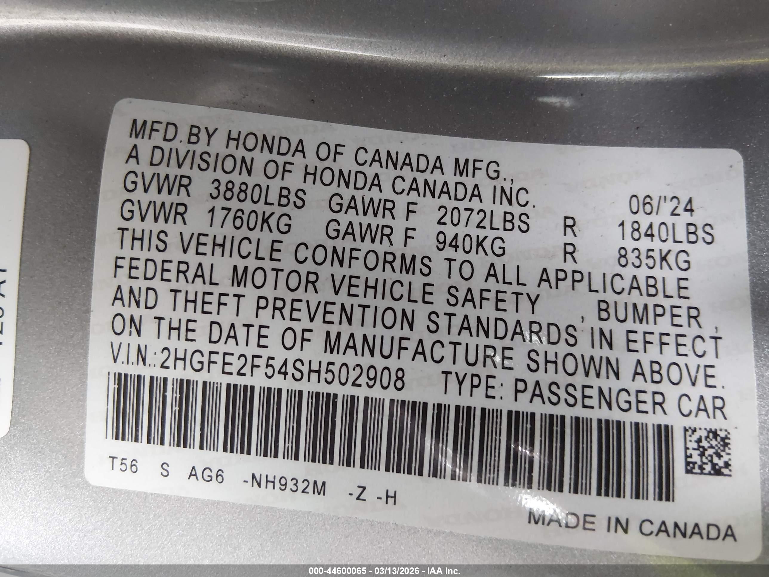 HONDA CIVIC image 9