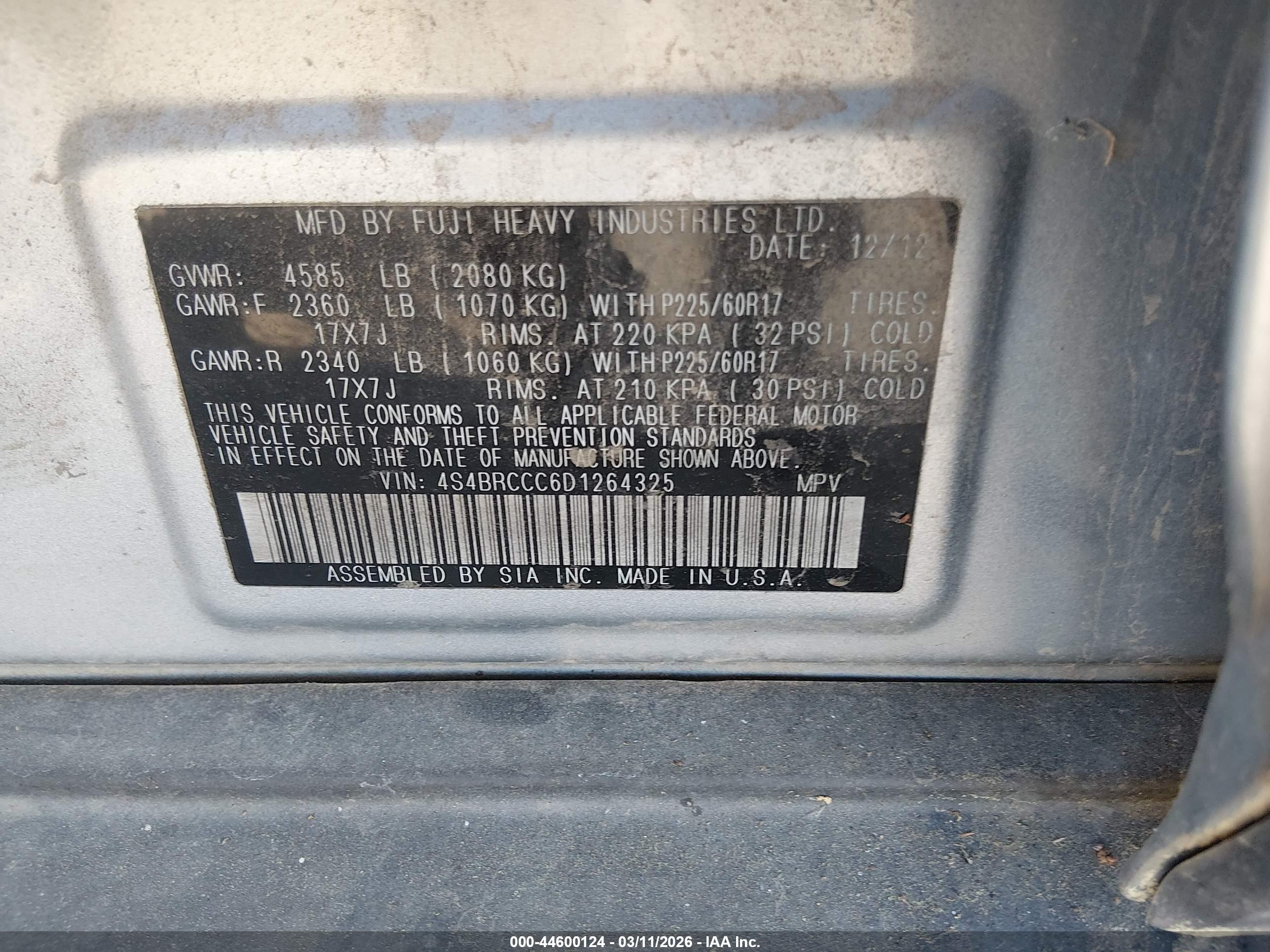 SUBARU OUTBACK image 9