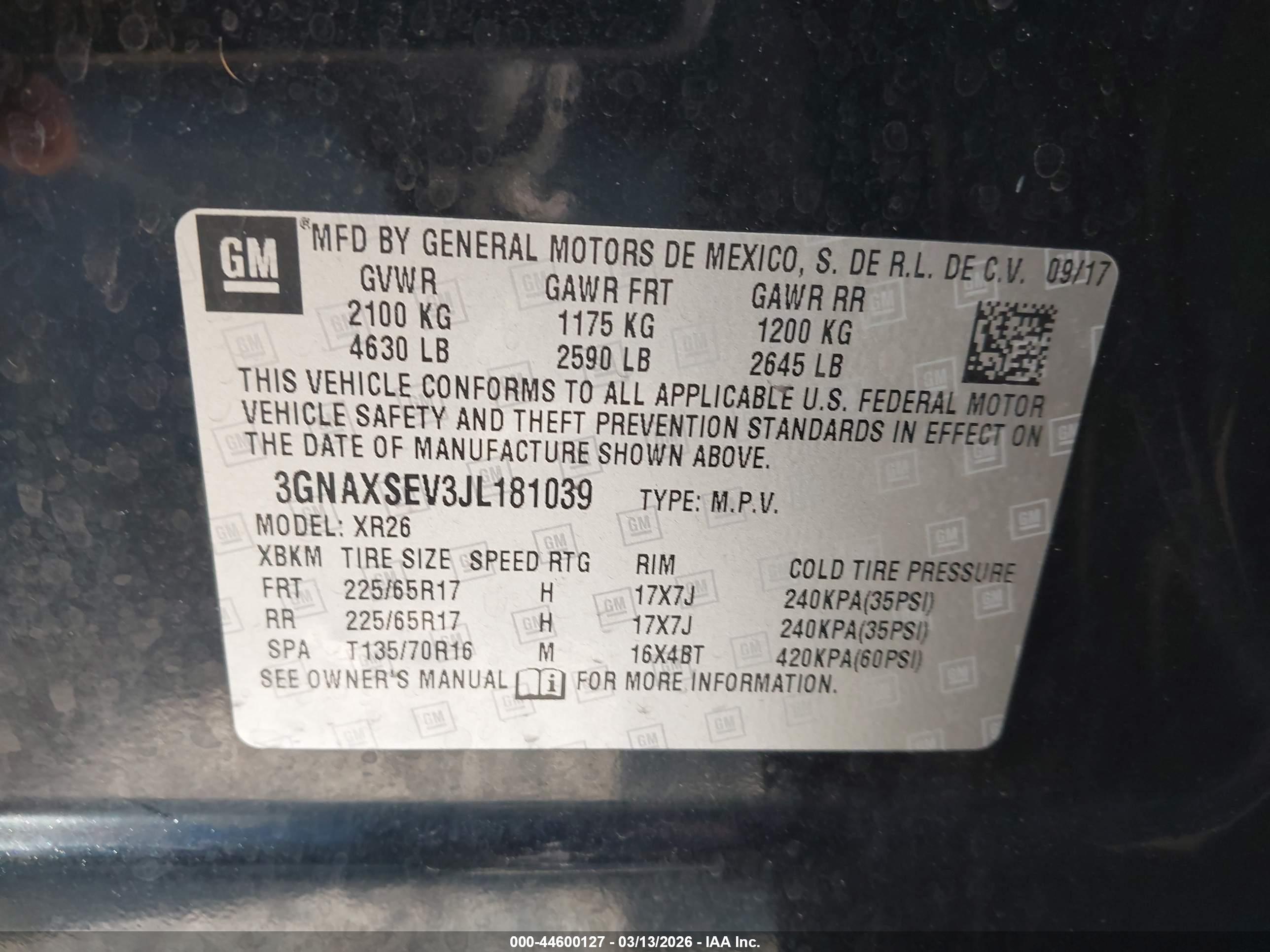 CHEVROLET EQUINOX image 9