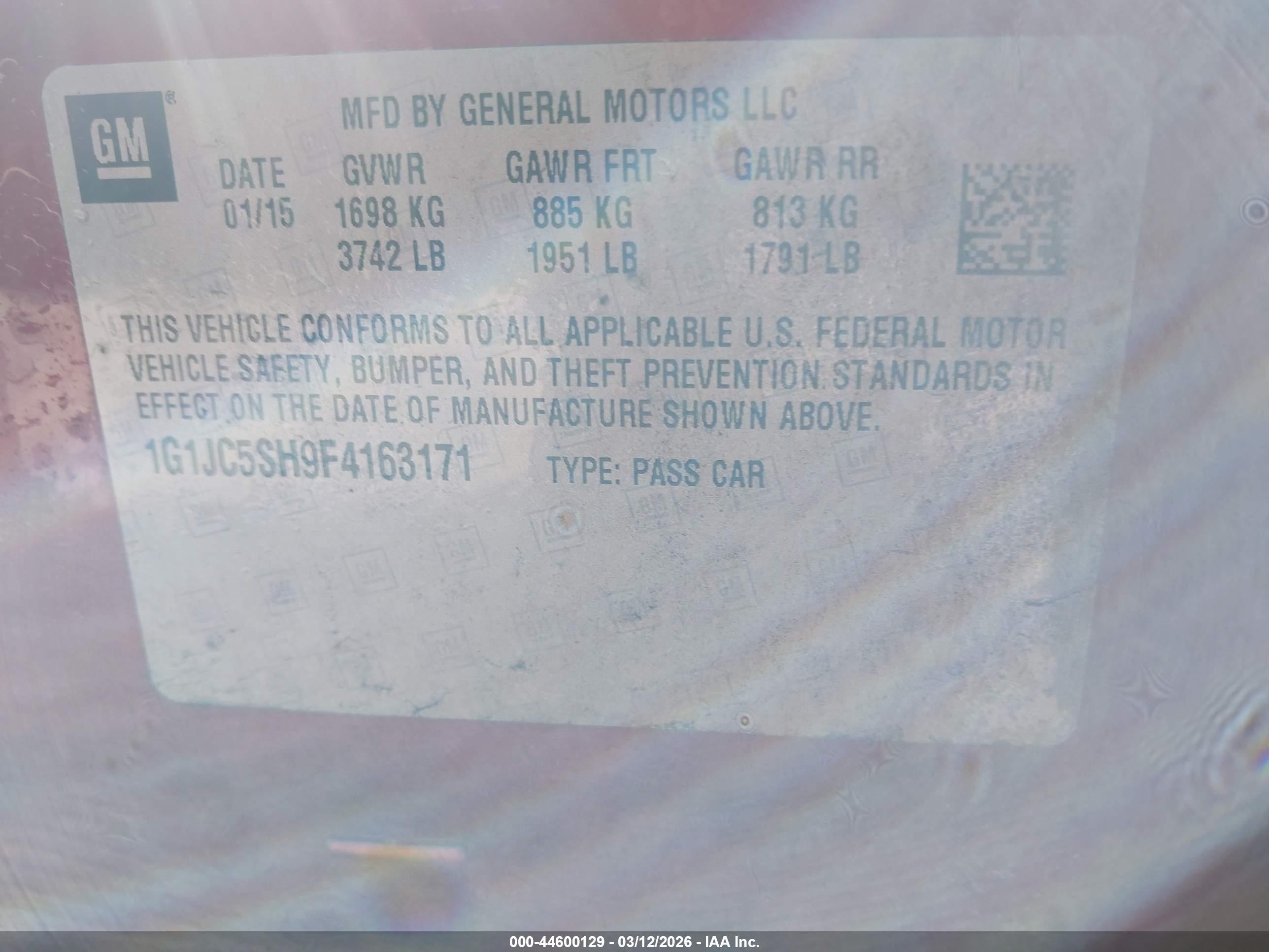 CHEVROLET SONIC image 9