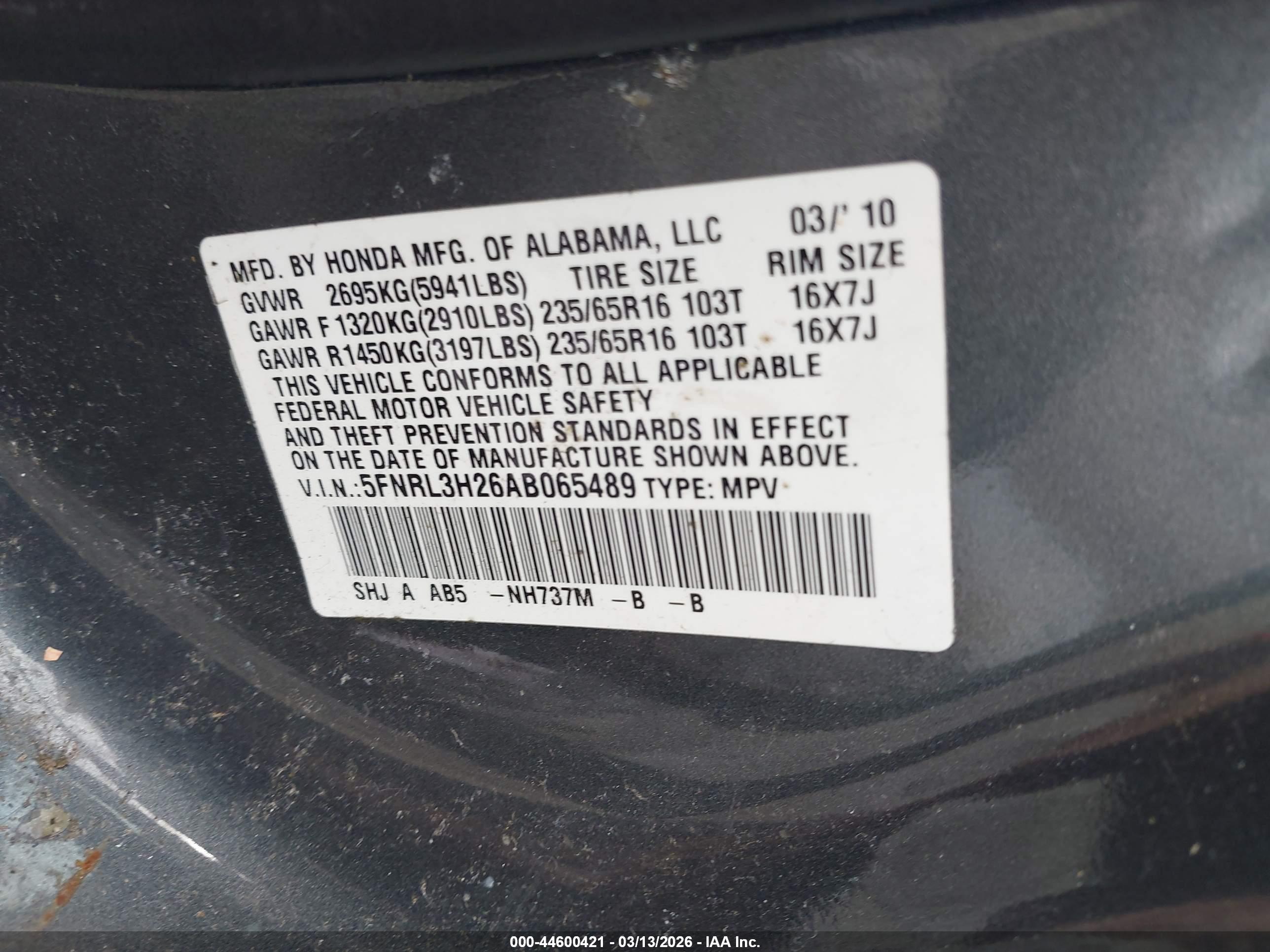 HONDA ODYSSEY image 9