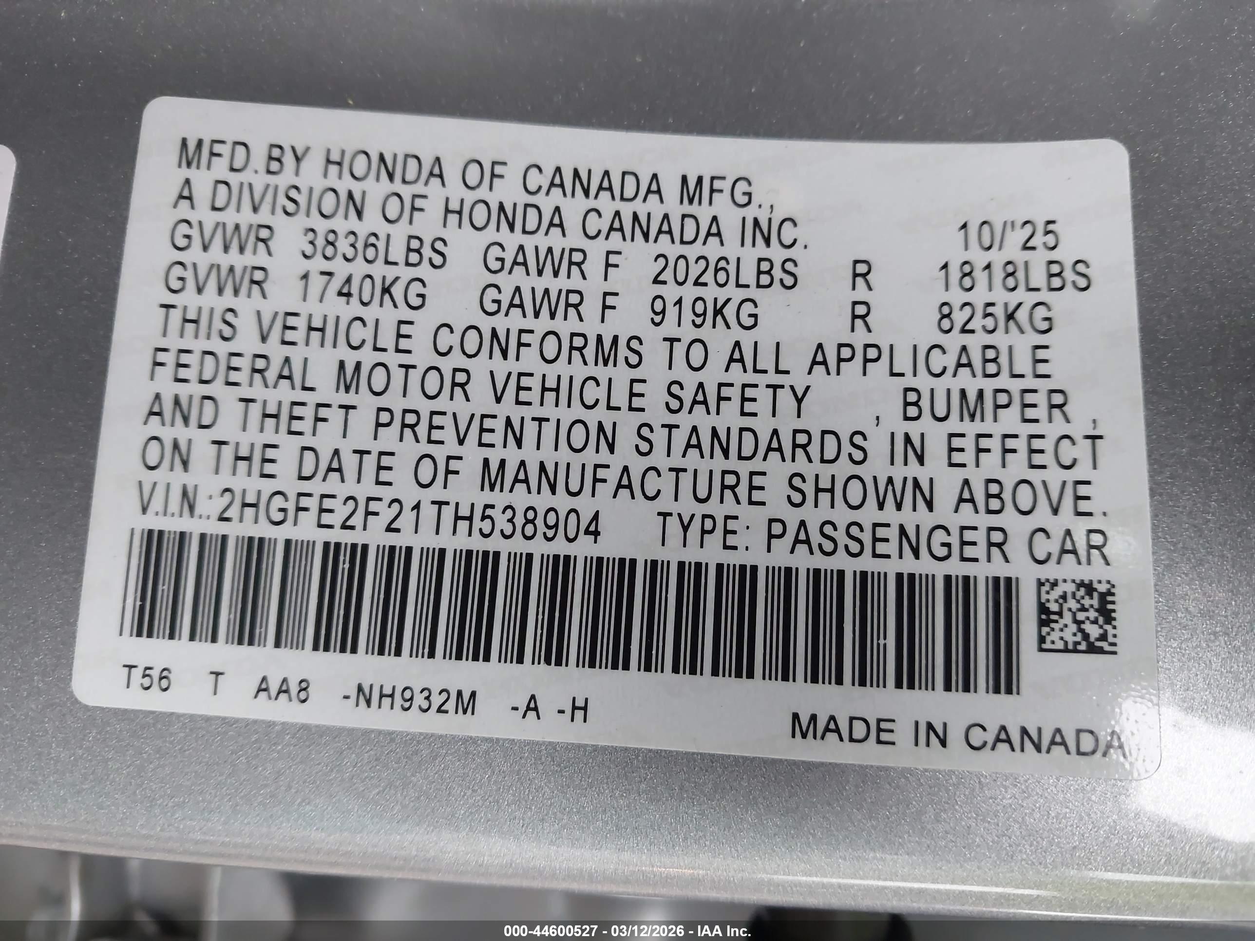 HONDA CIVIC image 9