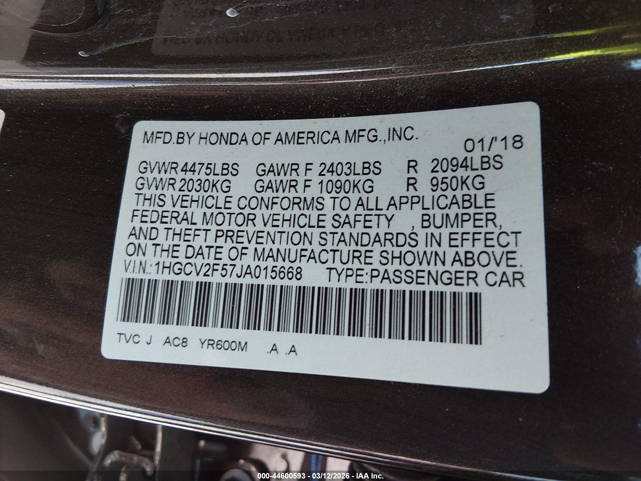 HONDA ACCORD image 9