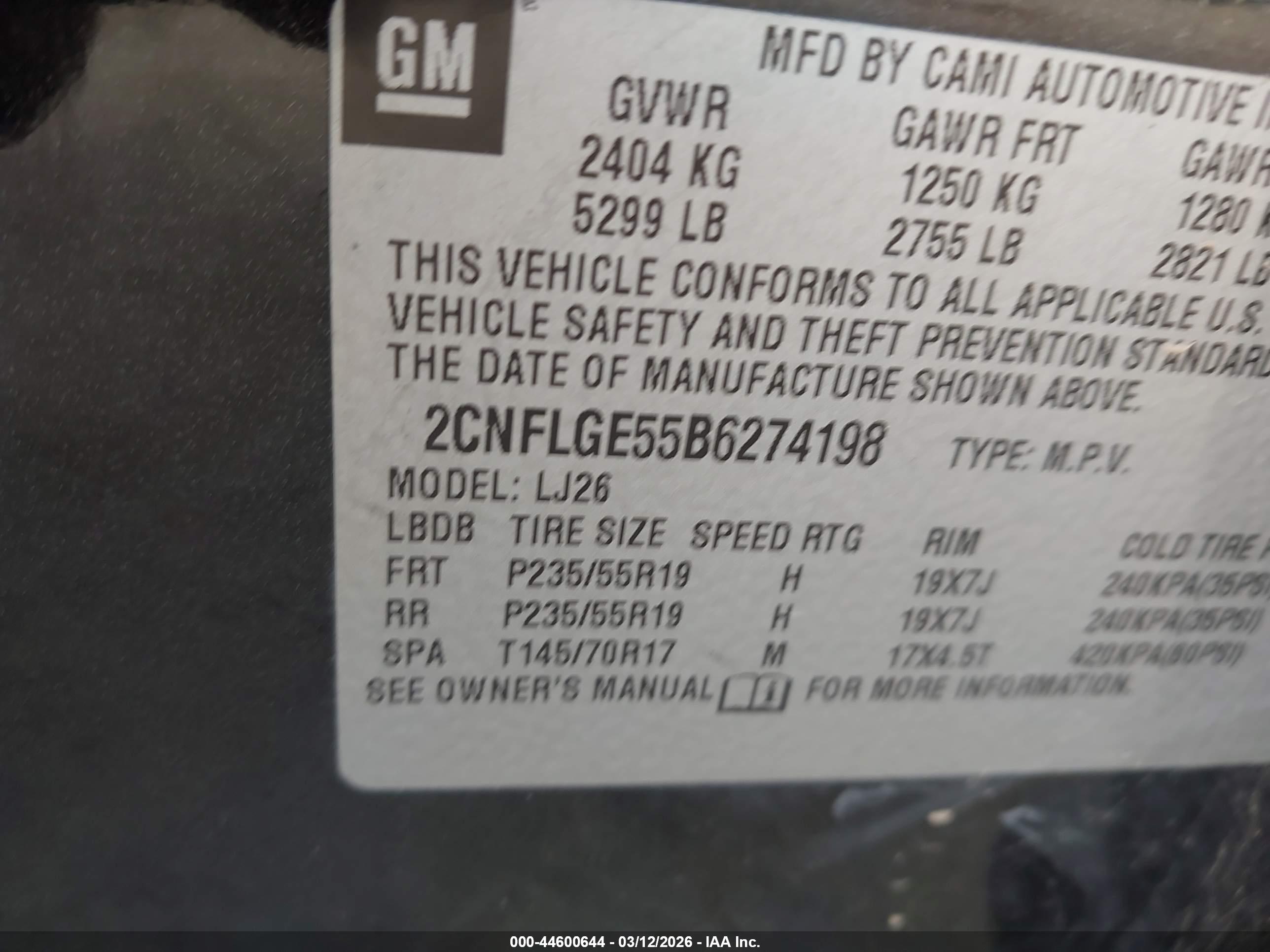 CHEVROLET EQUINOX image 9