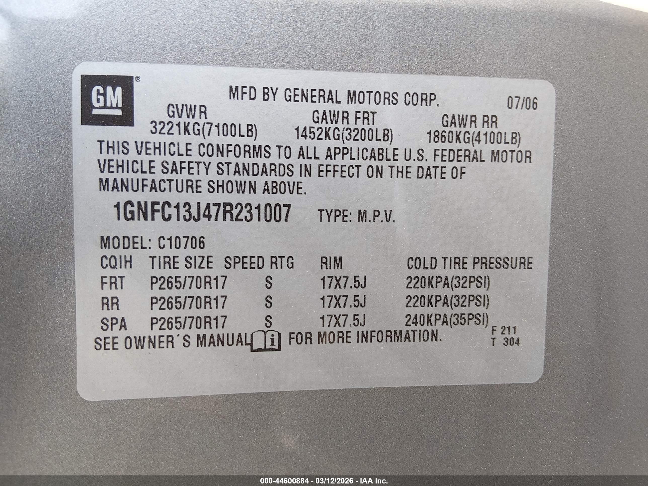 CHEVROLET TAHOE image 9