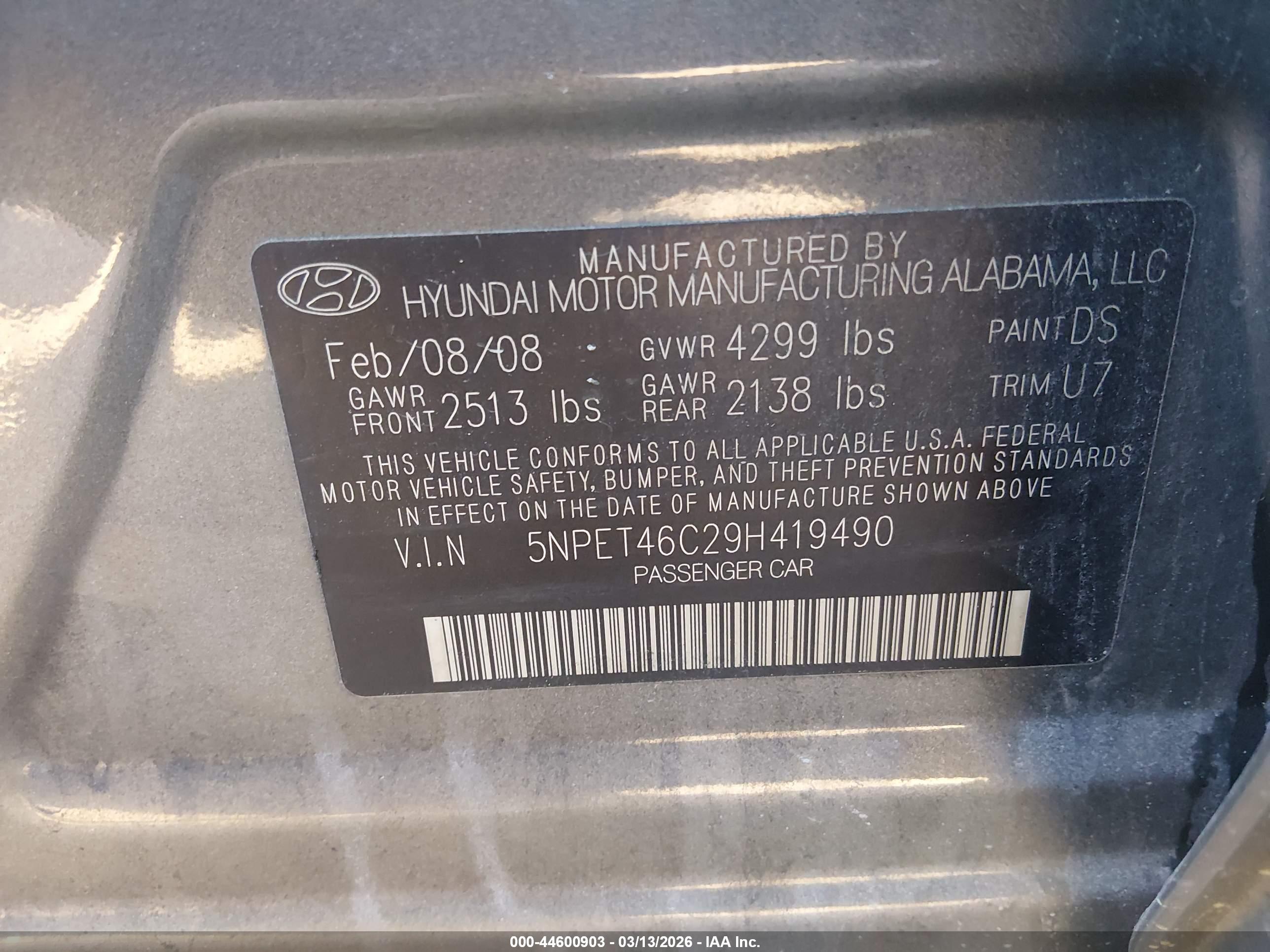 HYUNDAI SONATA image 9