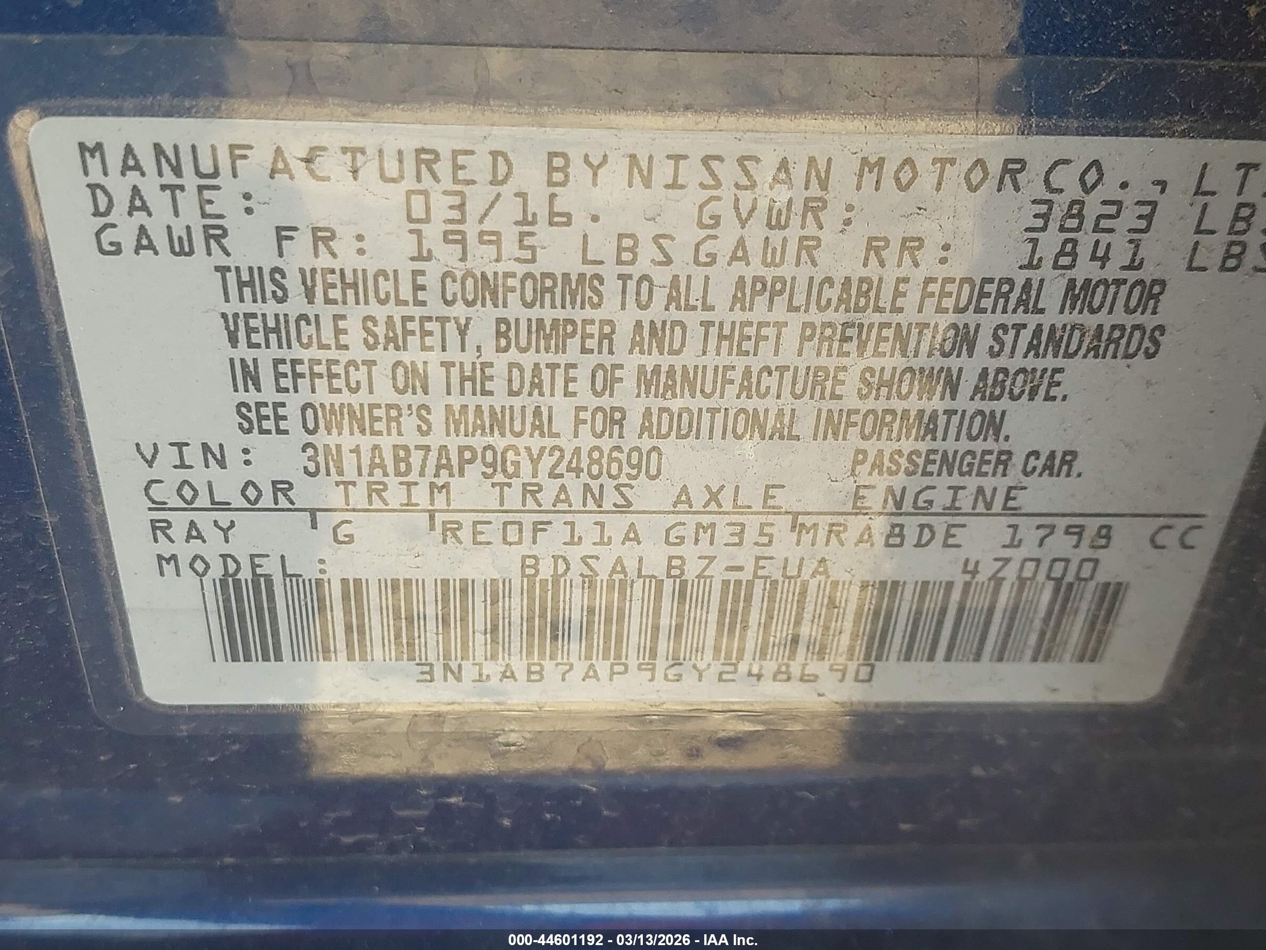 NISSAN SENTRA image 9