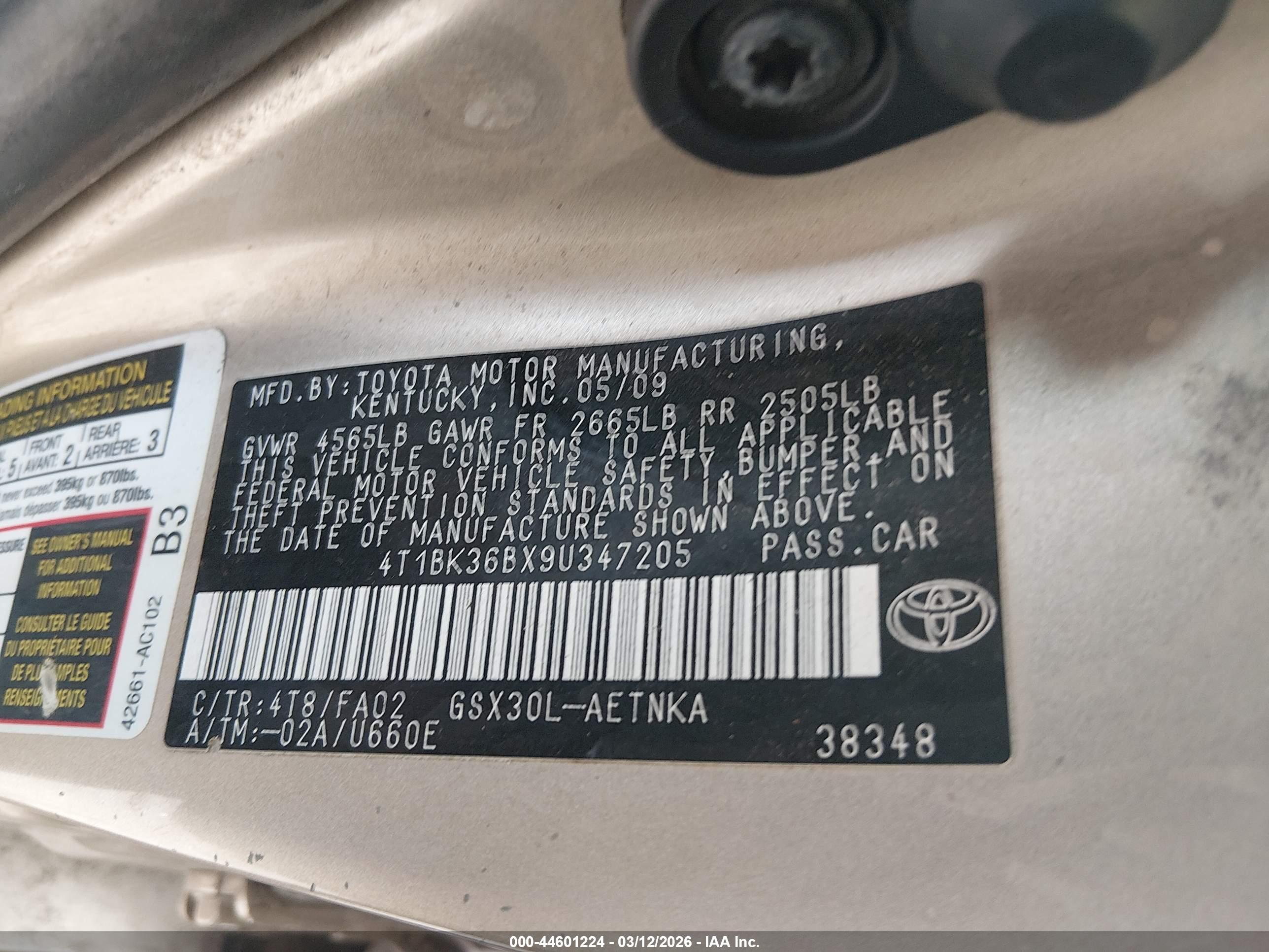 TOYOTA AVALON image 9