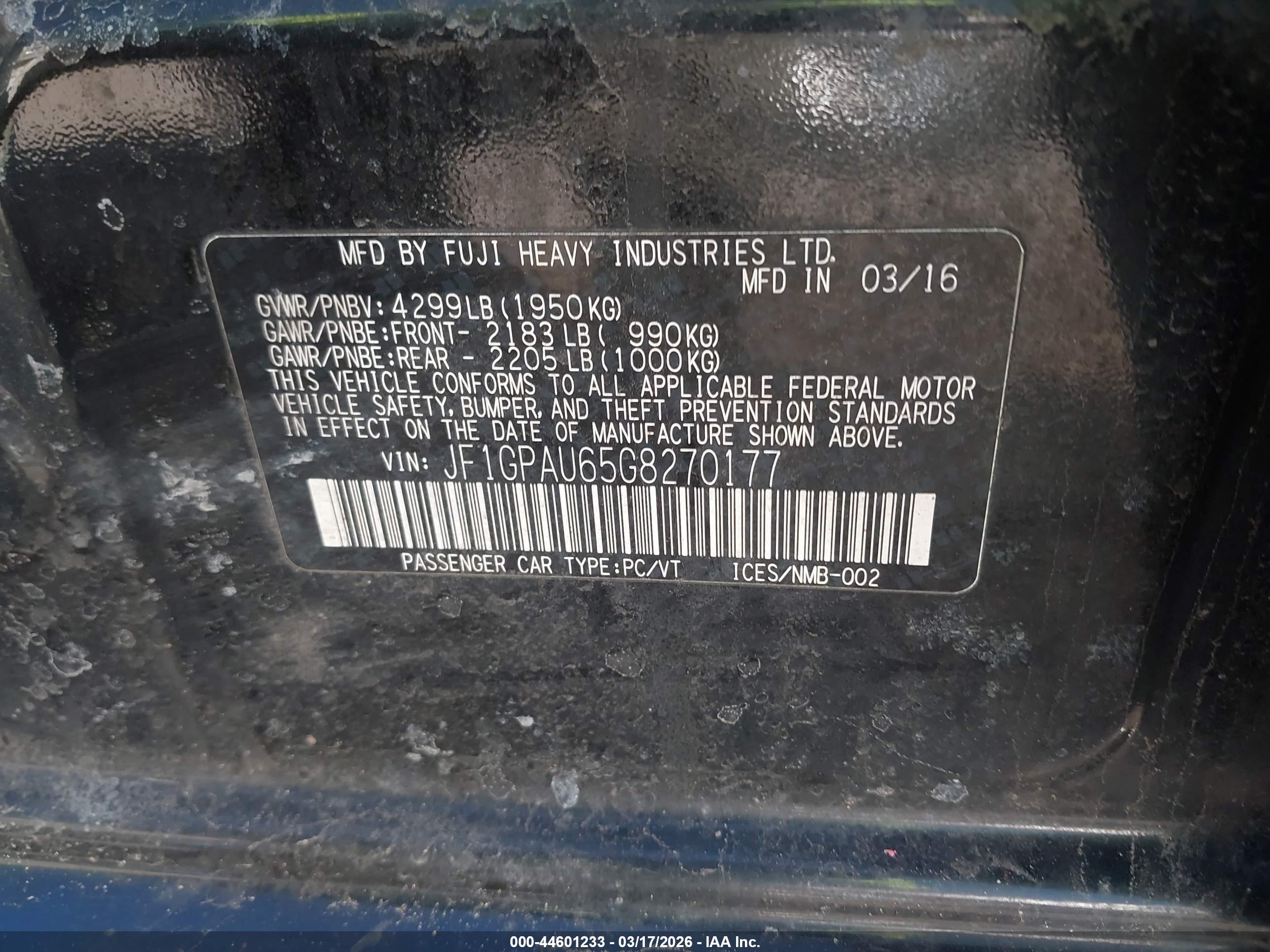 SUBARU IMPREZA image 9