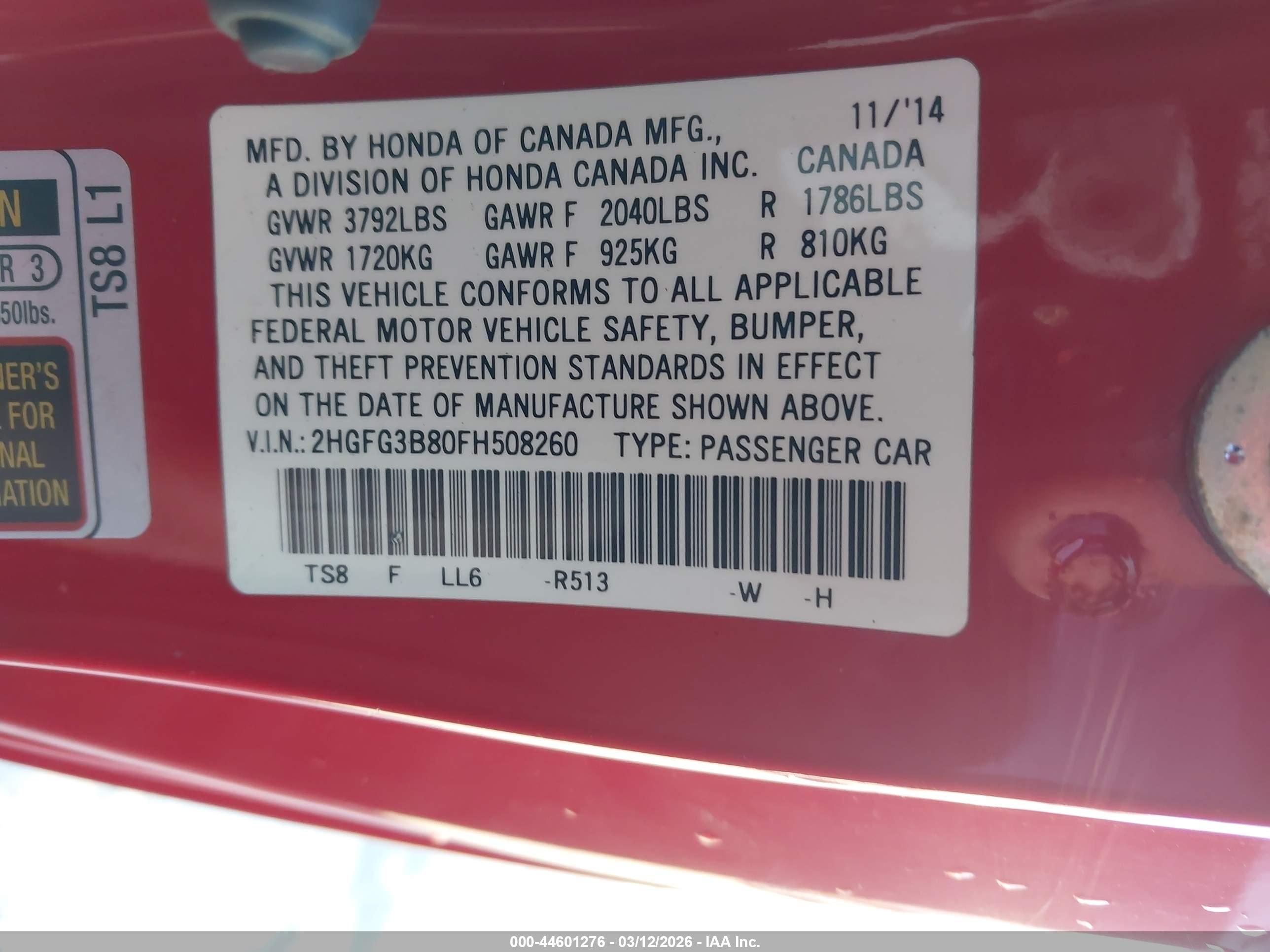 HONDA CIVIC image 9