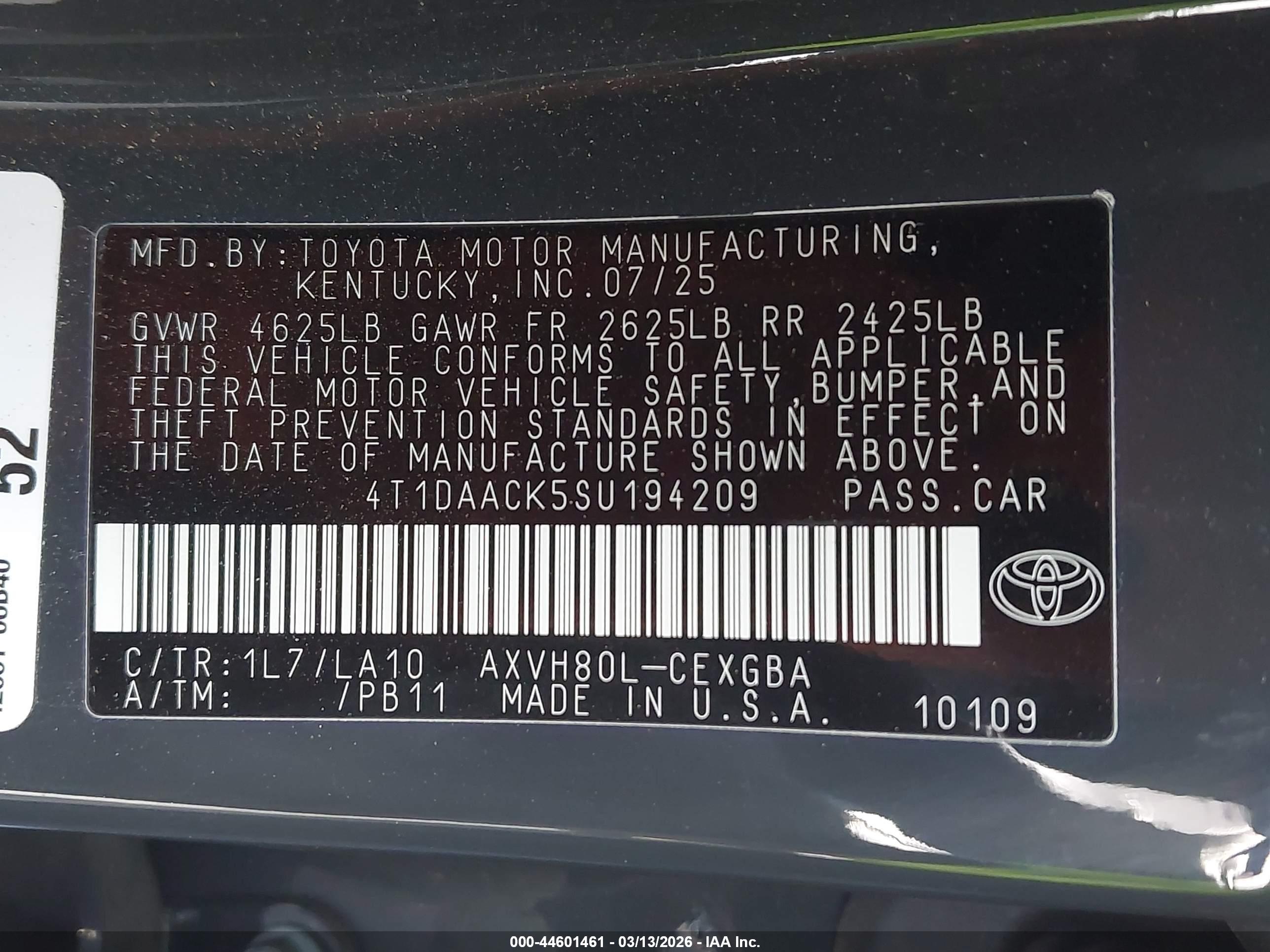 TOYOTA CAMRY image 9