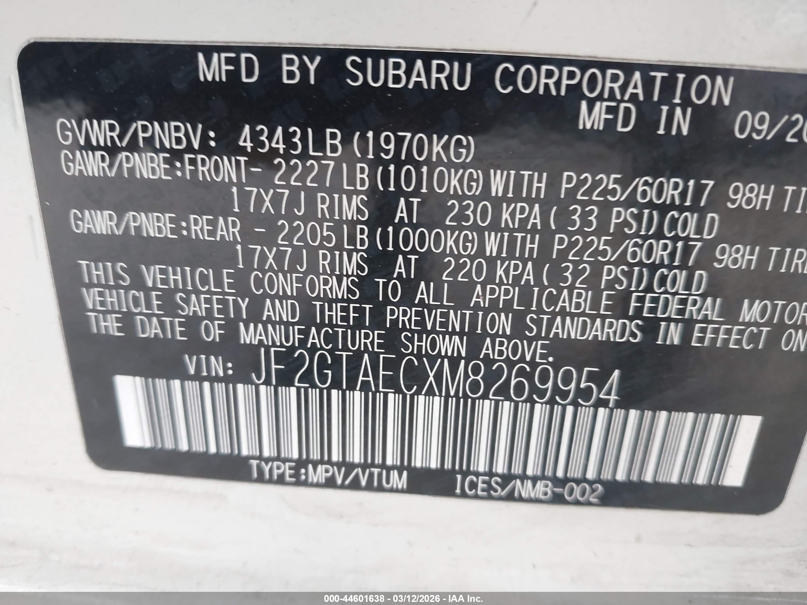 SUBARU CROSSTREK image 9