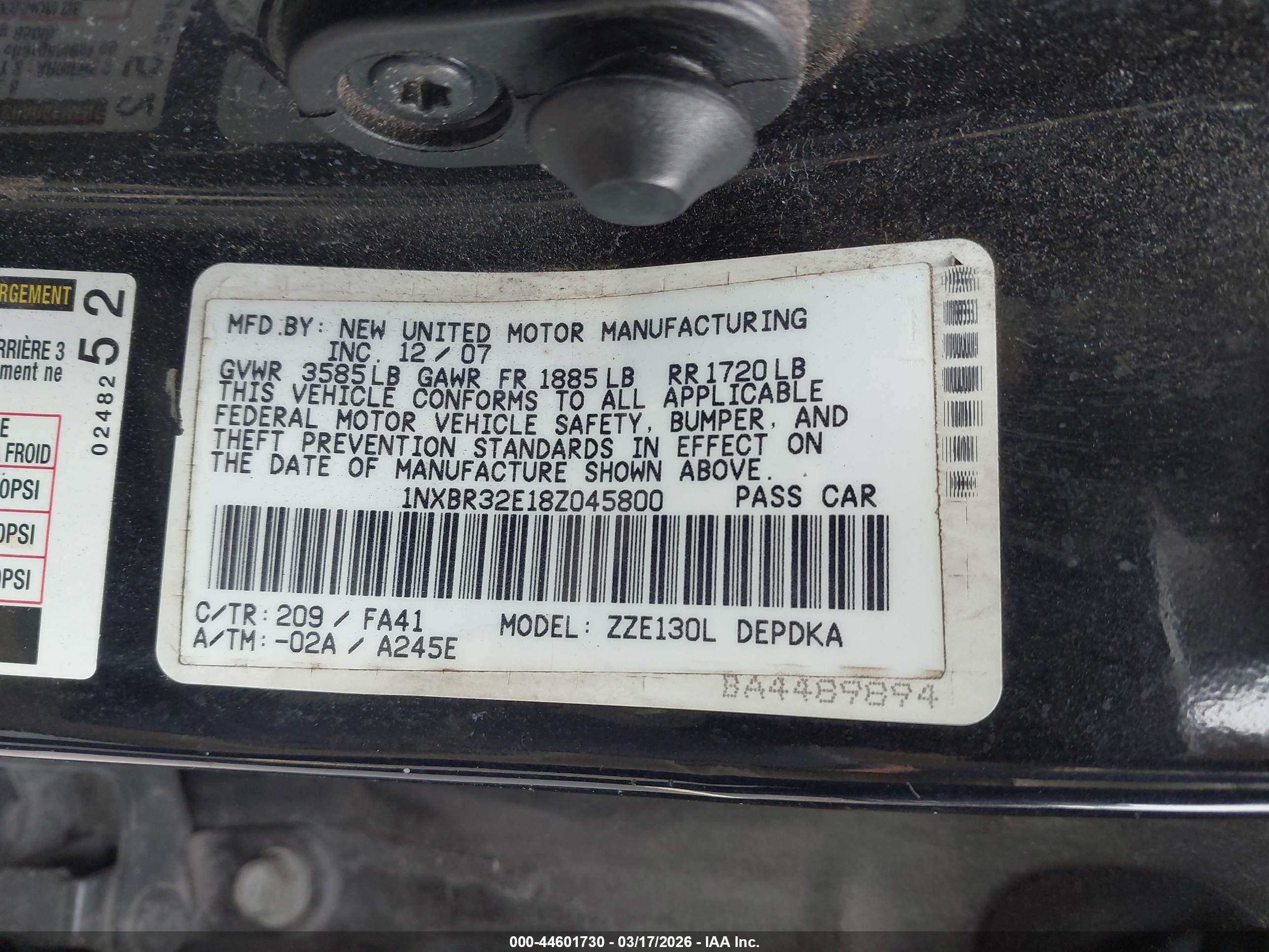 TOYOTA COROLLA image 9