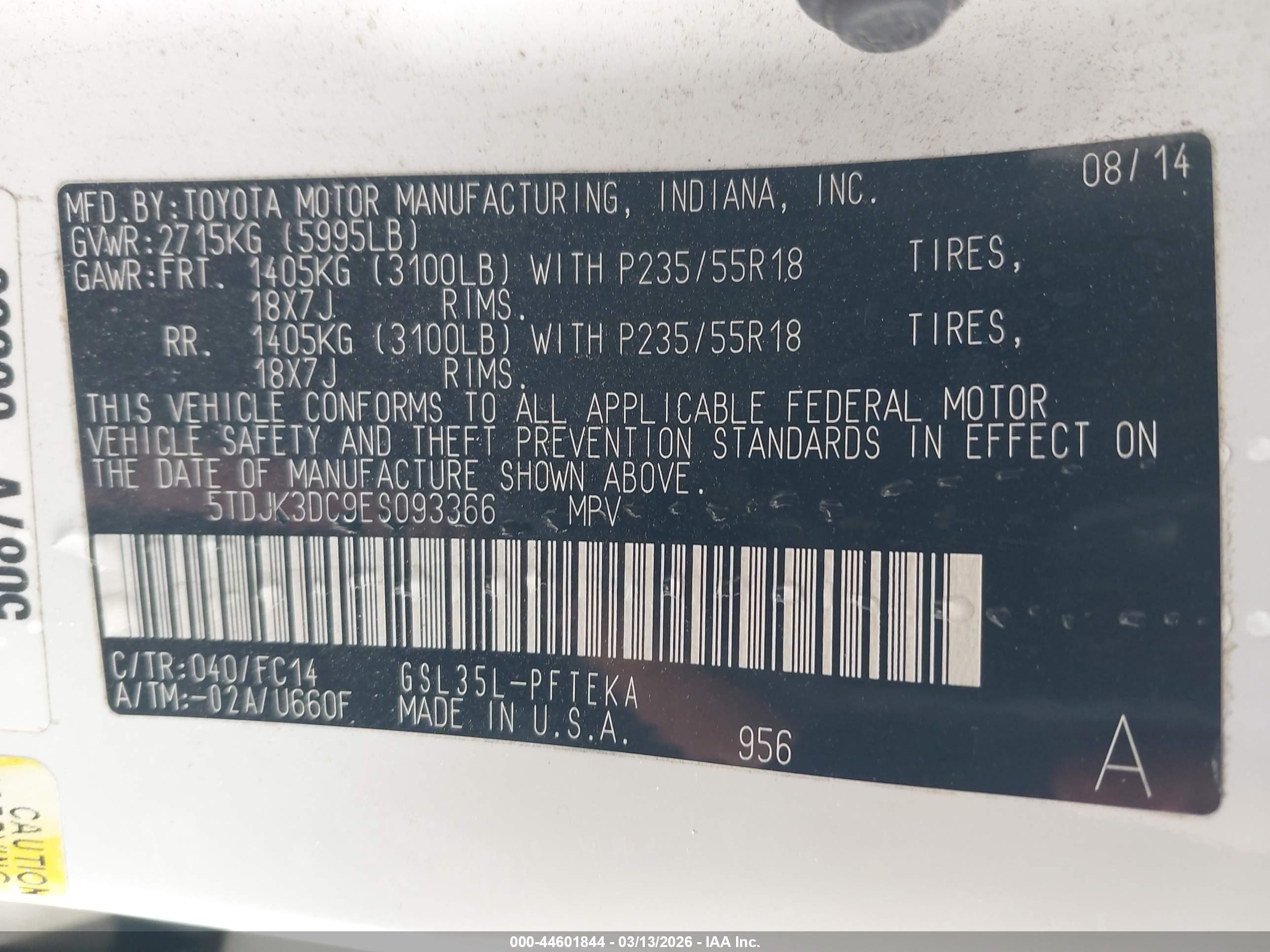 TOYOTA SIENNA image 9