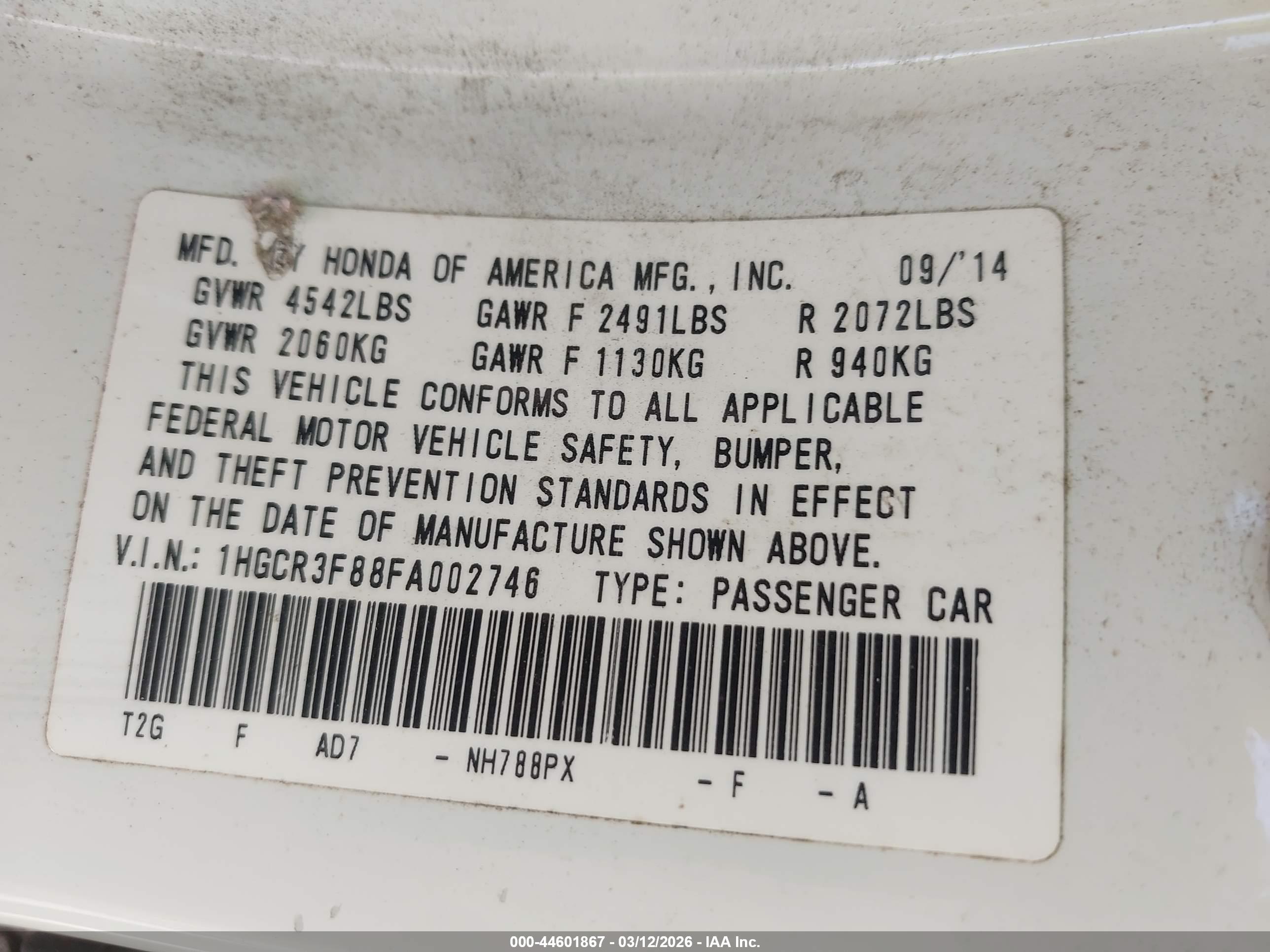 HONDA ACCORD image 9