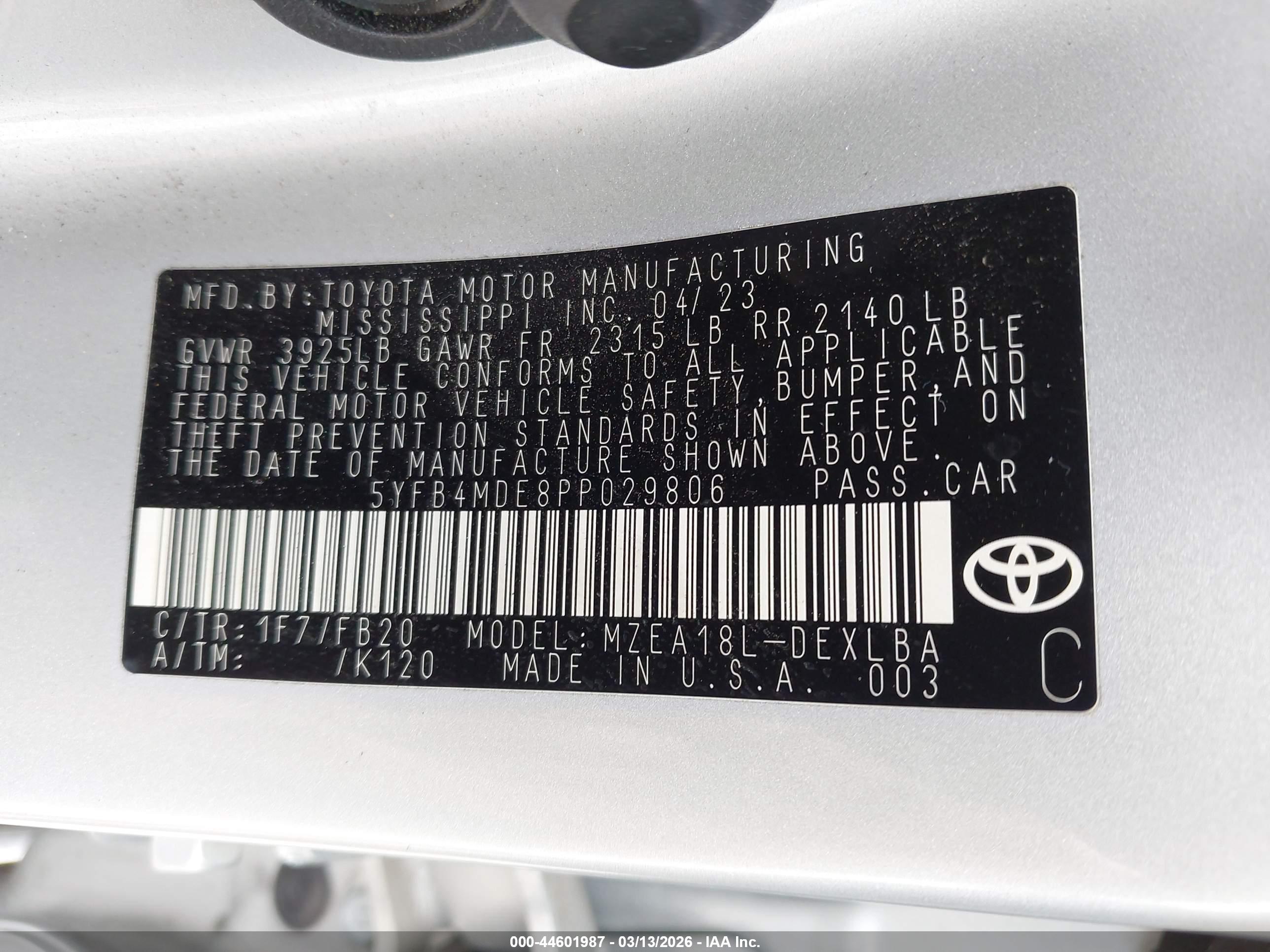 TOYOTA COROLLA image 9