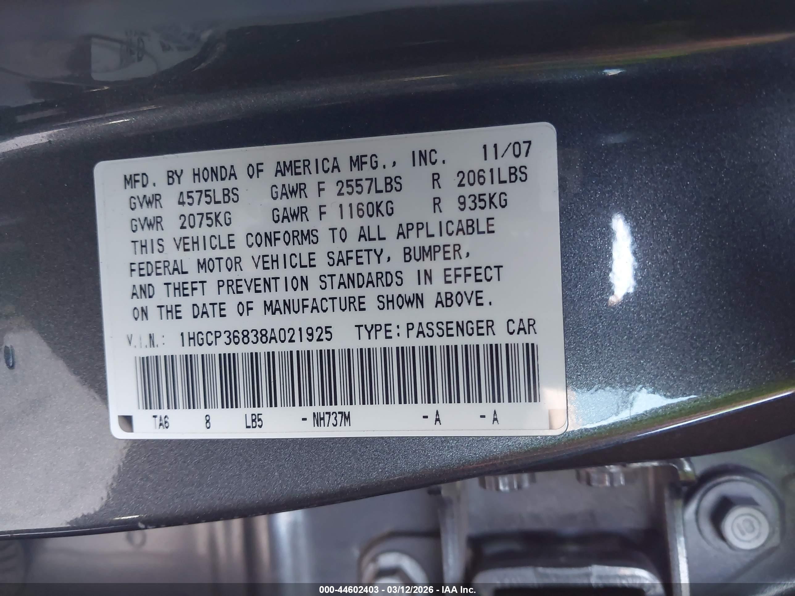 HONDA ACCORD image 9