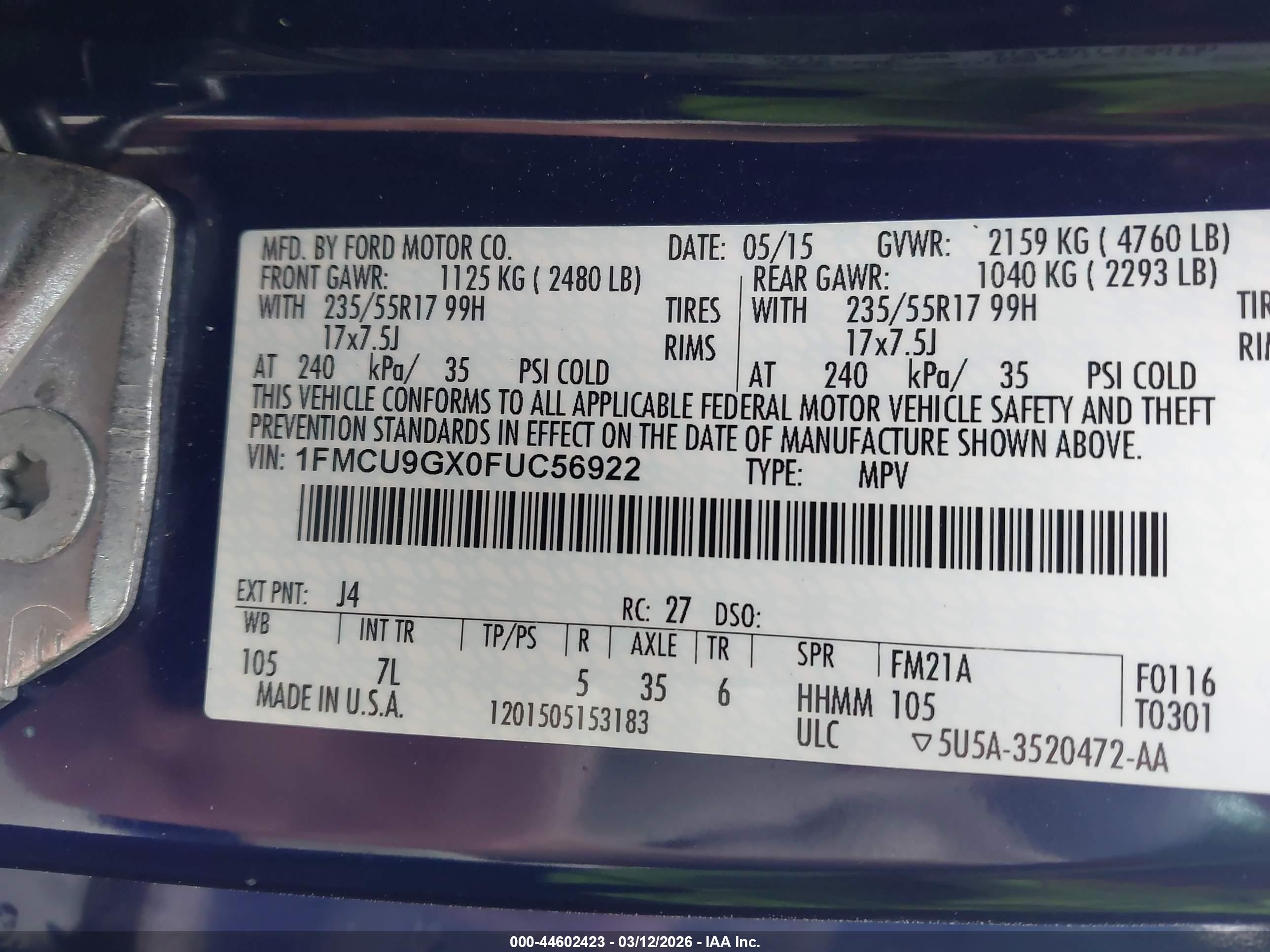 FORD ESCAPE image 9
