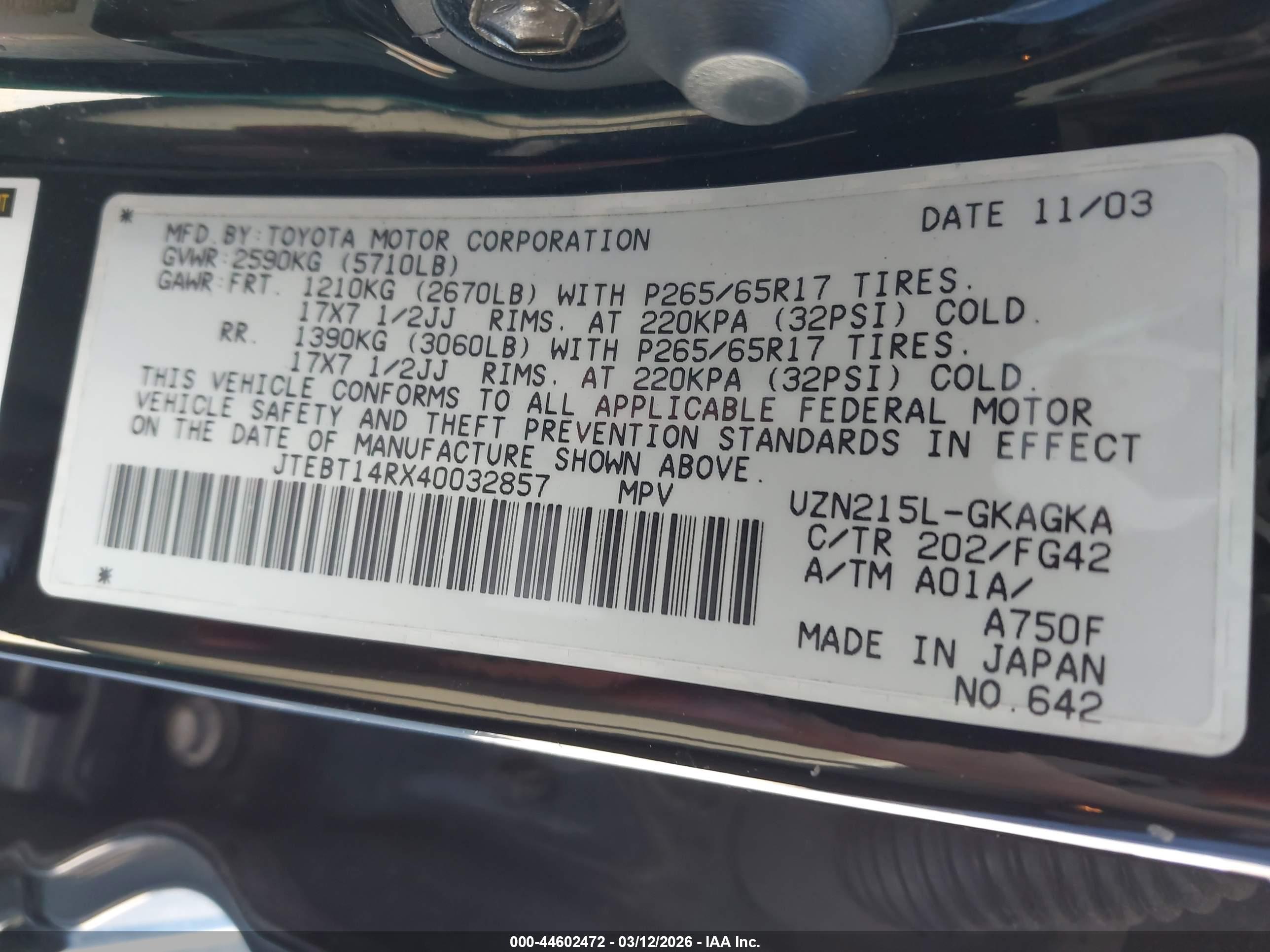 TOYOTA 4RUNNER image 9
