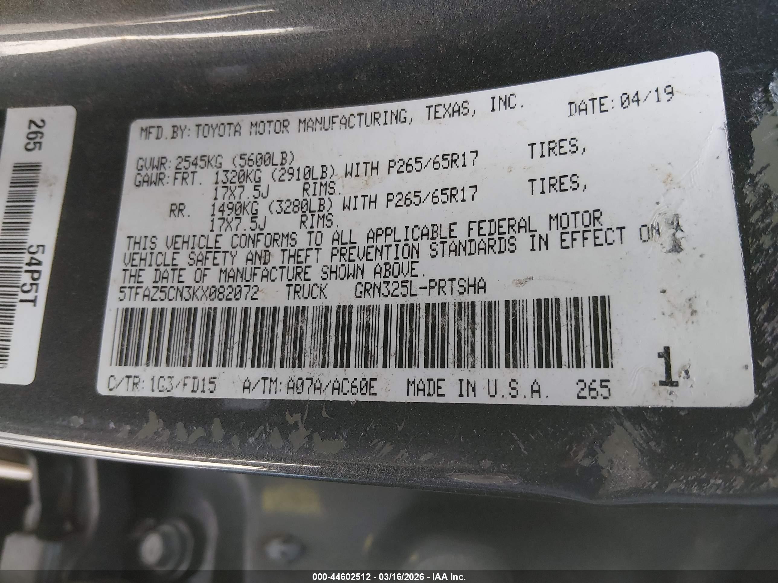 TOYOTA TACOMA image 9