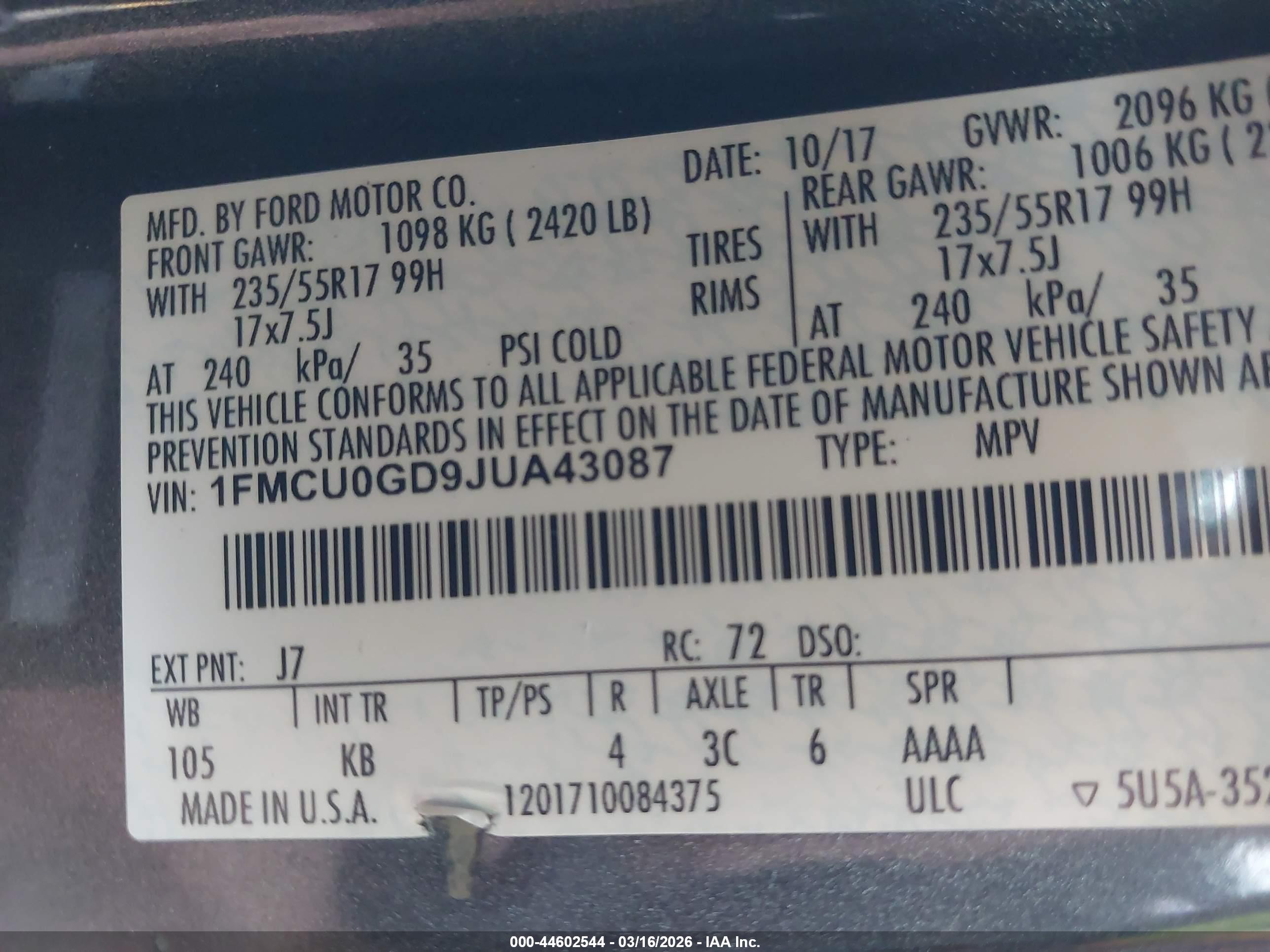 FORD ESCAPE image 9