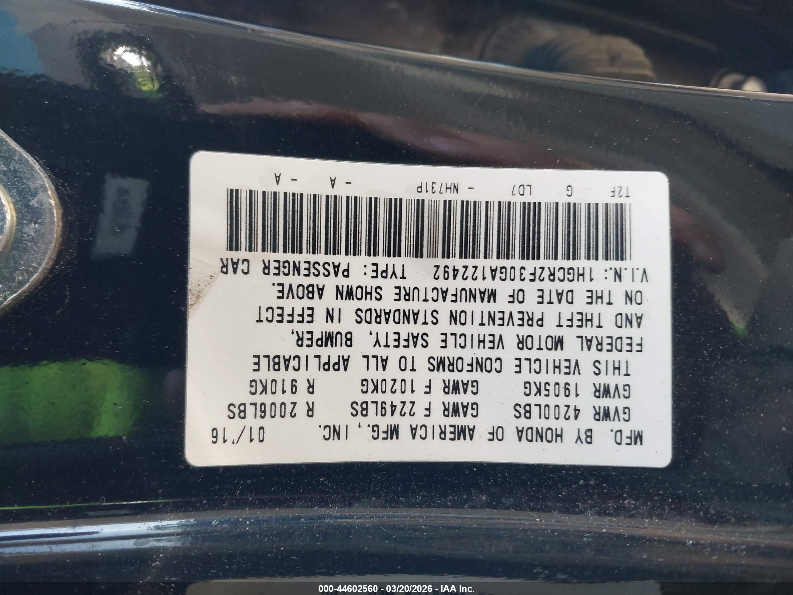 HONDA ACCORD image 9