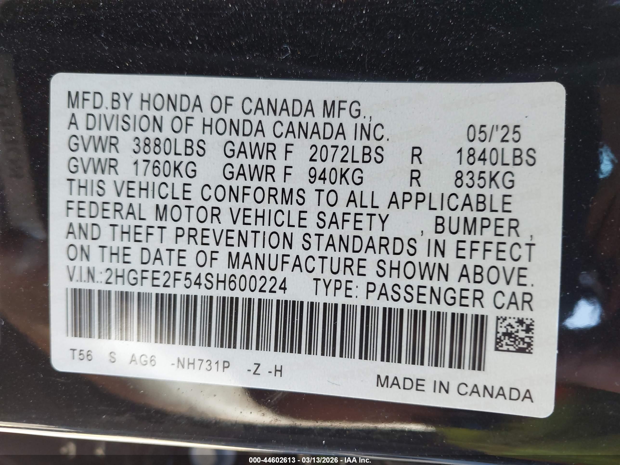 HONDA CIVIC image 9