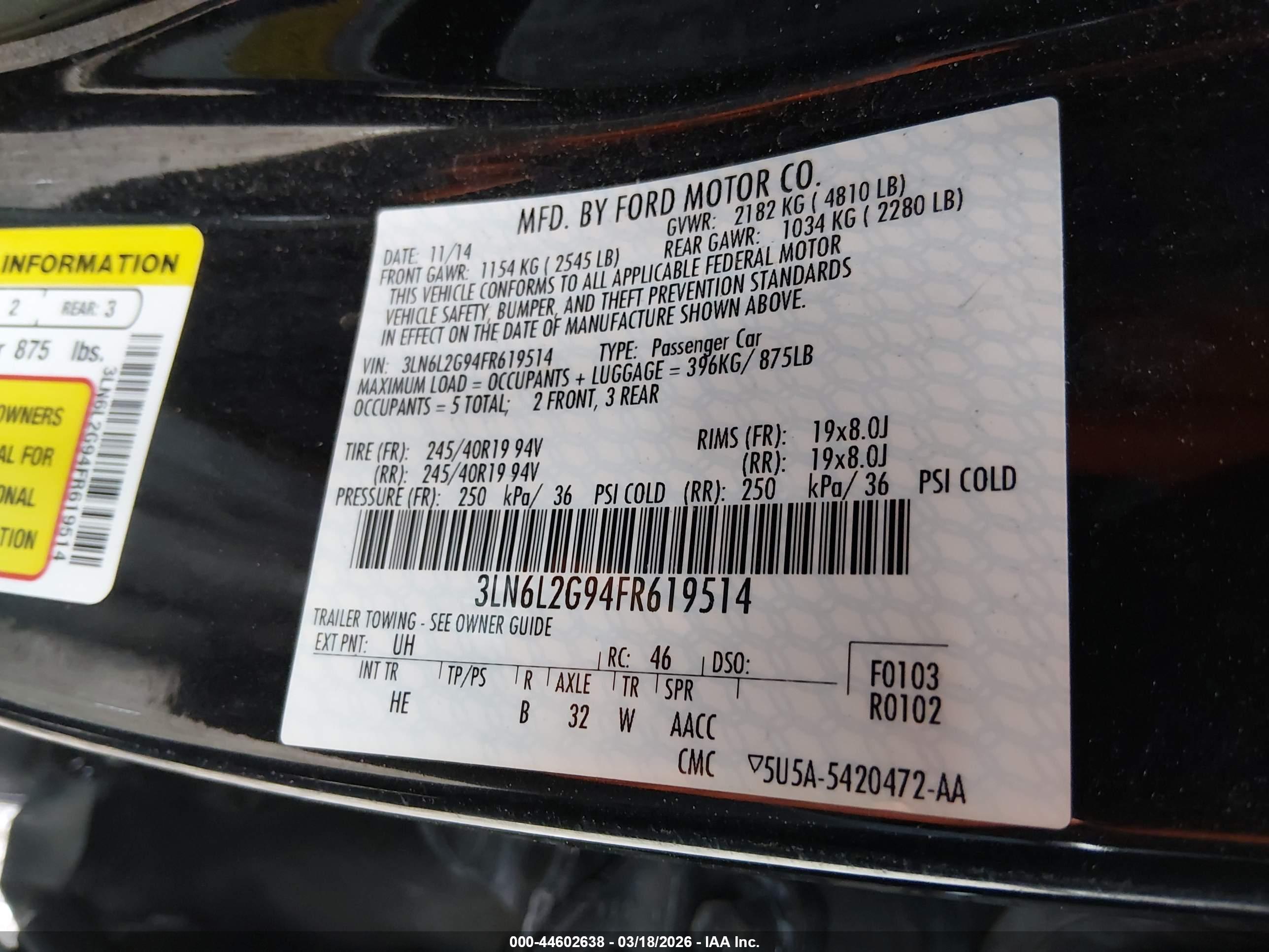 LINCOLN MKZ image 9