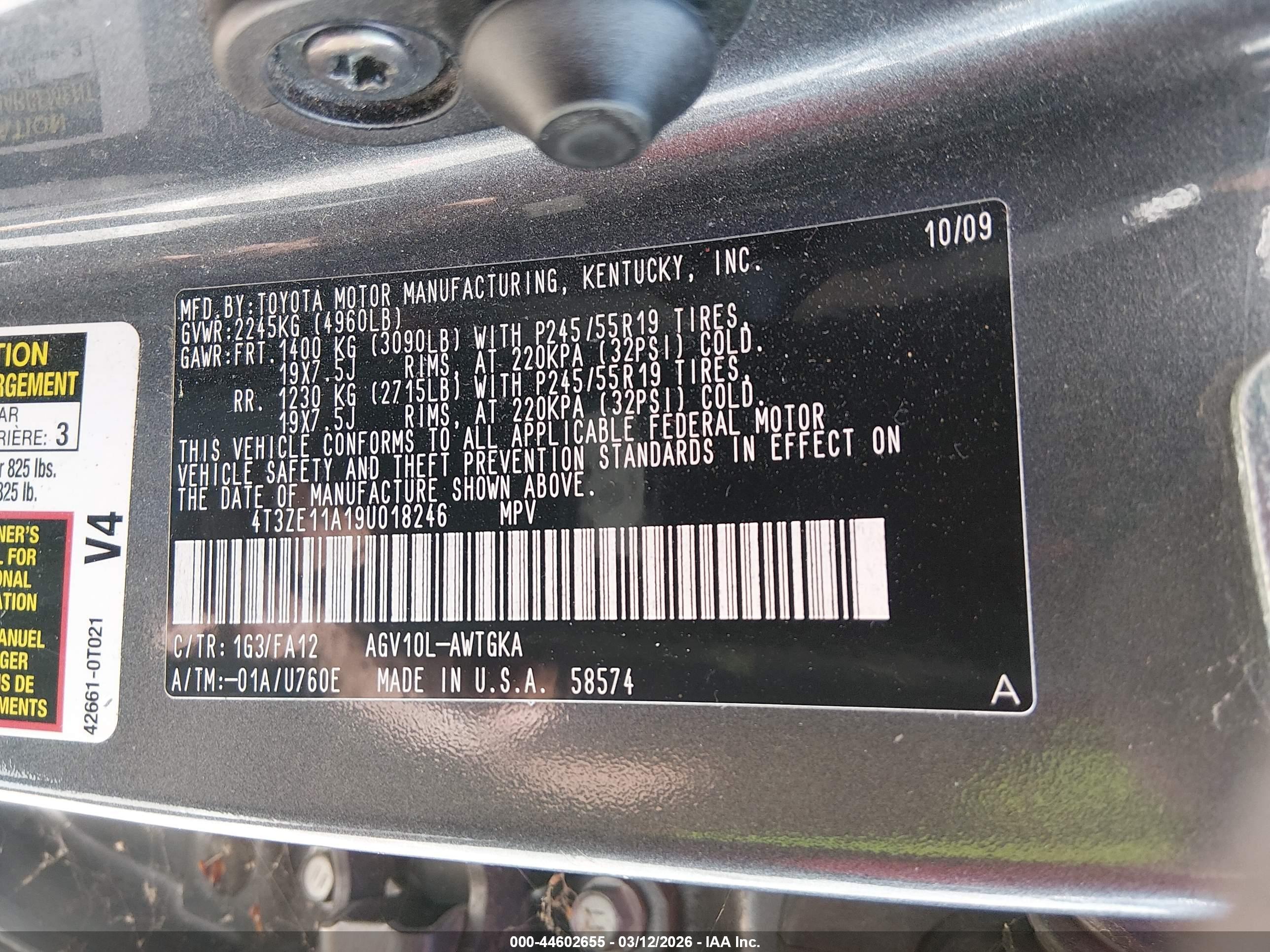 TOYOTA VENZA image 9