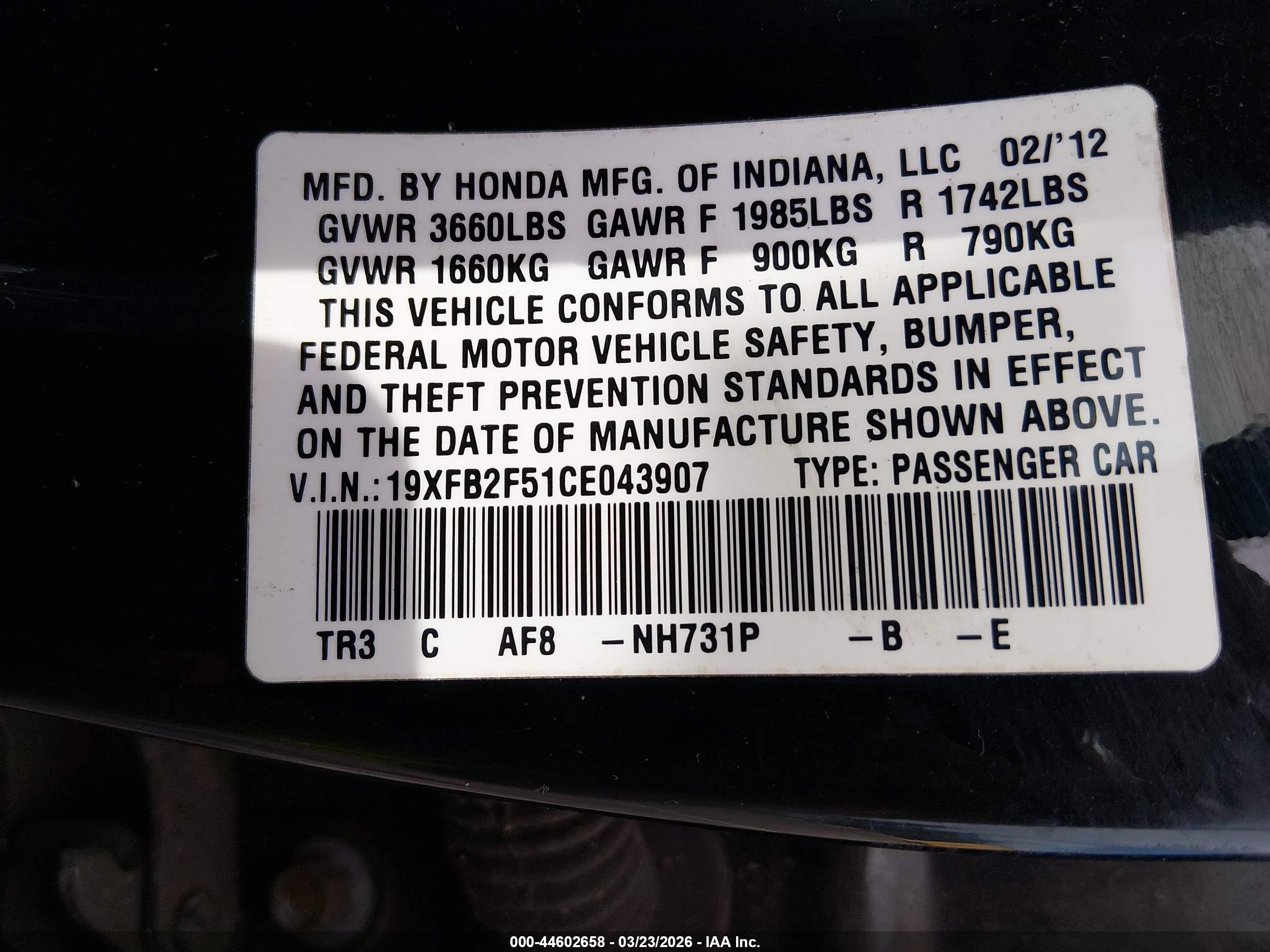 HONDA CIVIC image 9