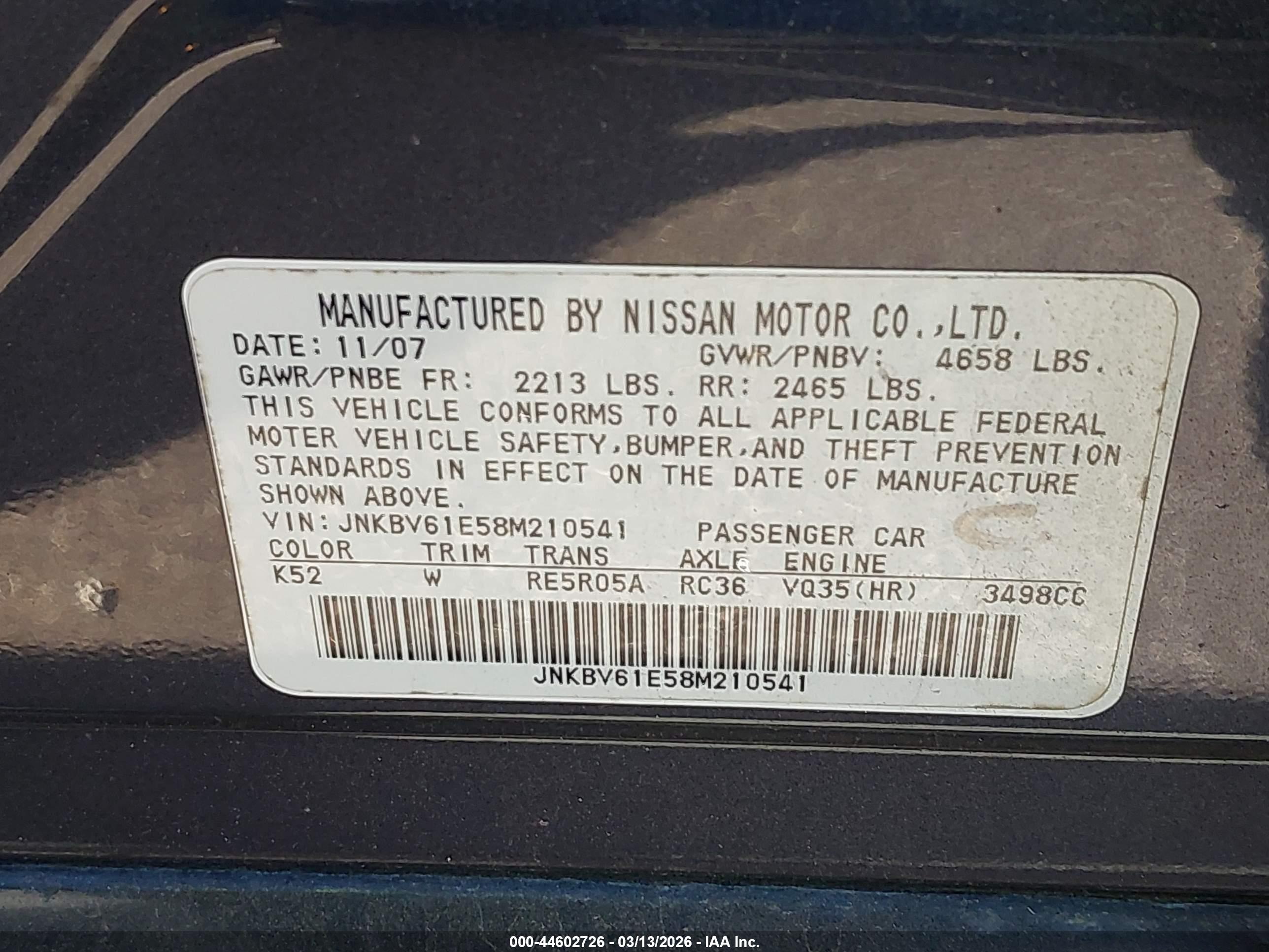 INFINITI G35 image 9