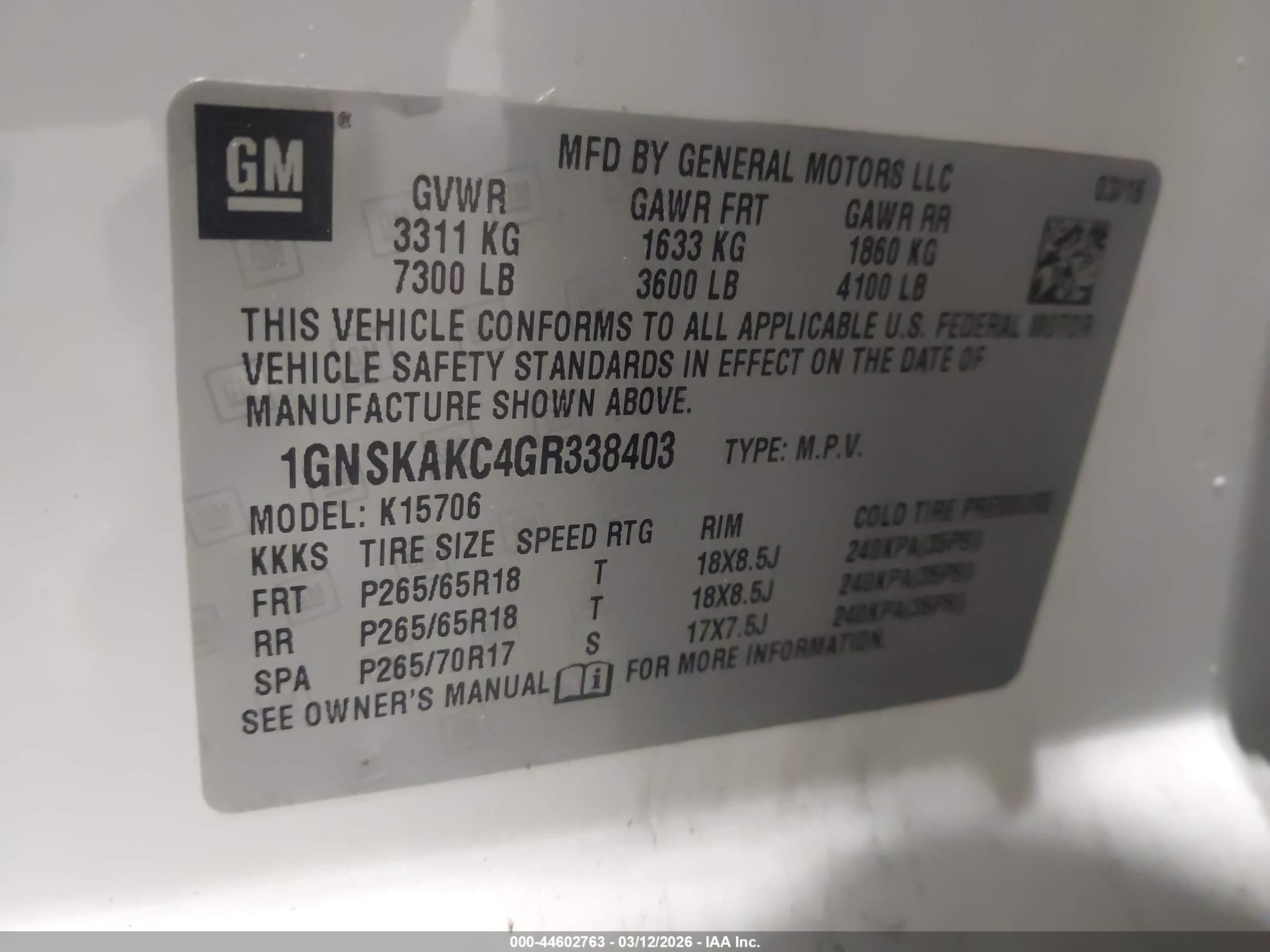 CHEVROLET TAHOE image 9