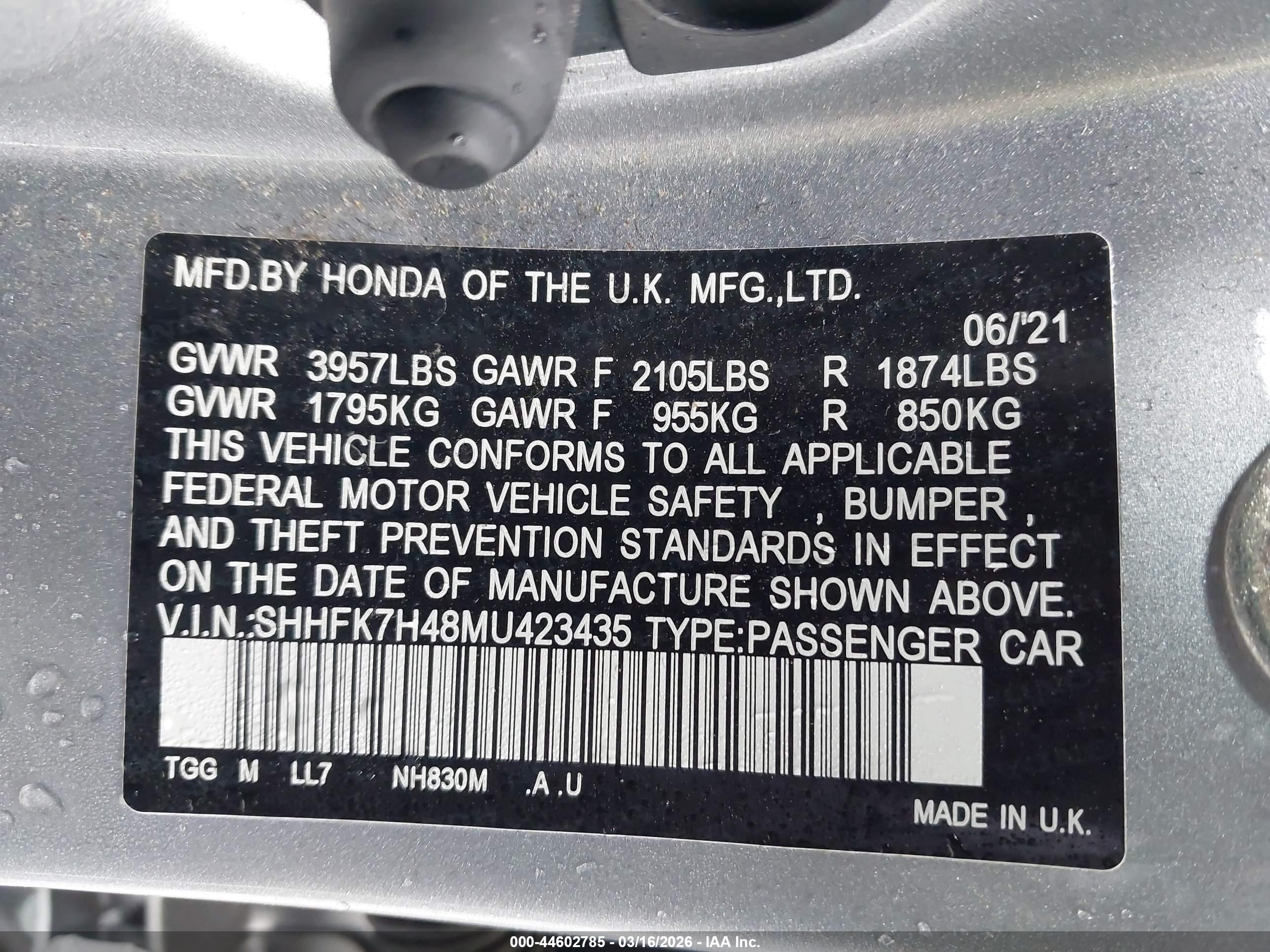 HONDA CIVIC image 9