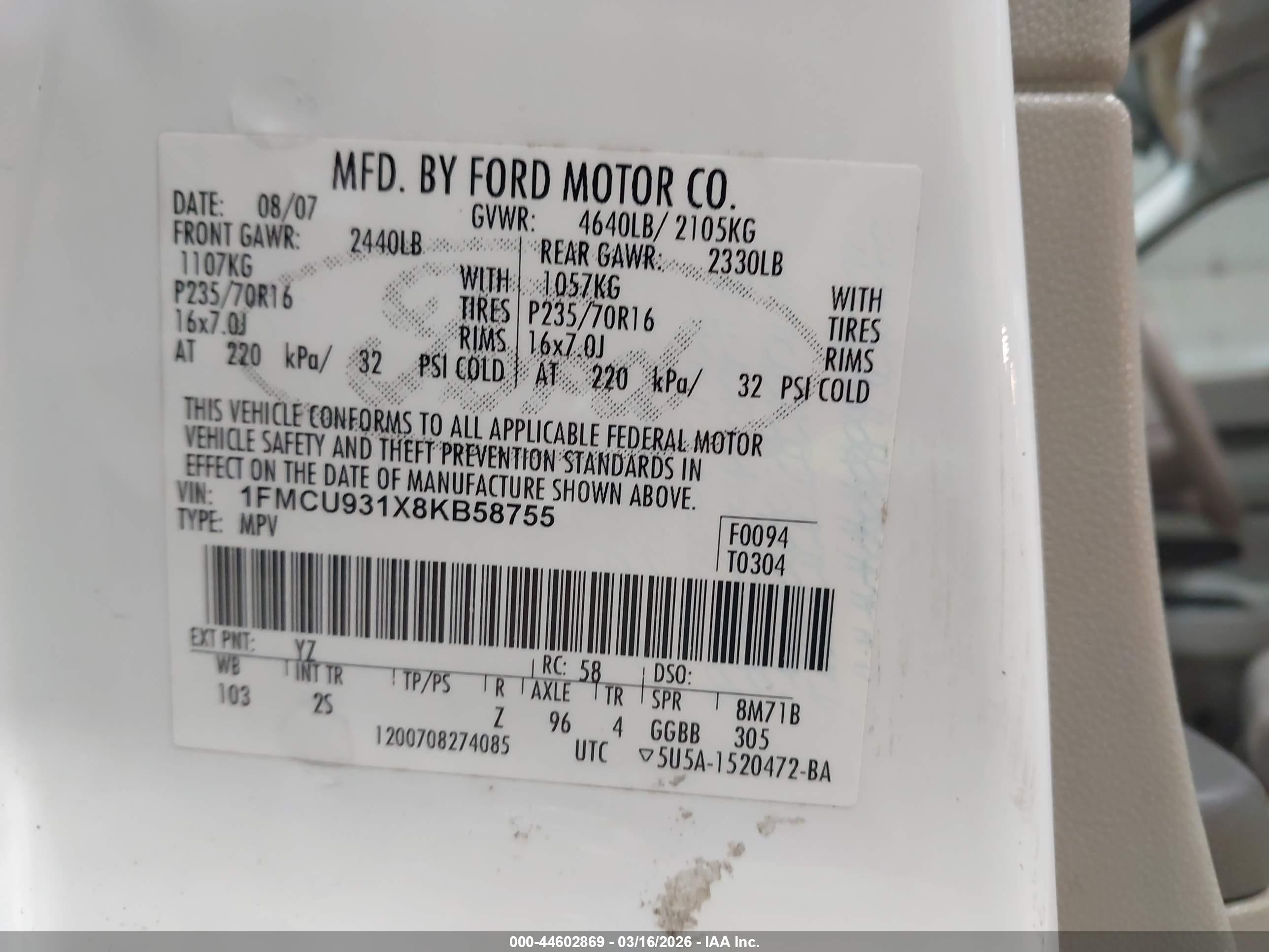 FORD ESCAPE image 9