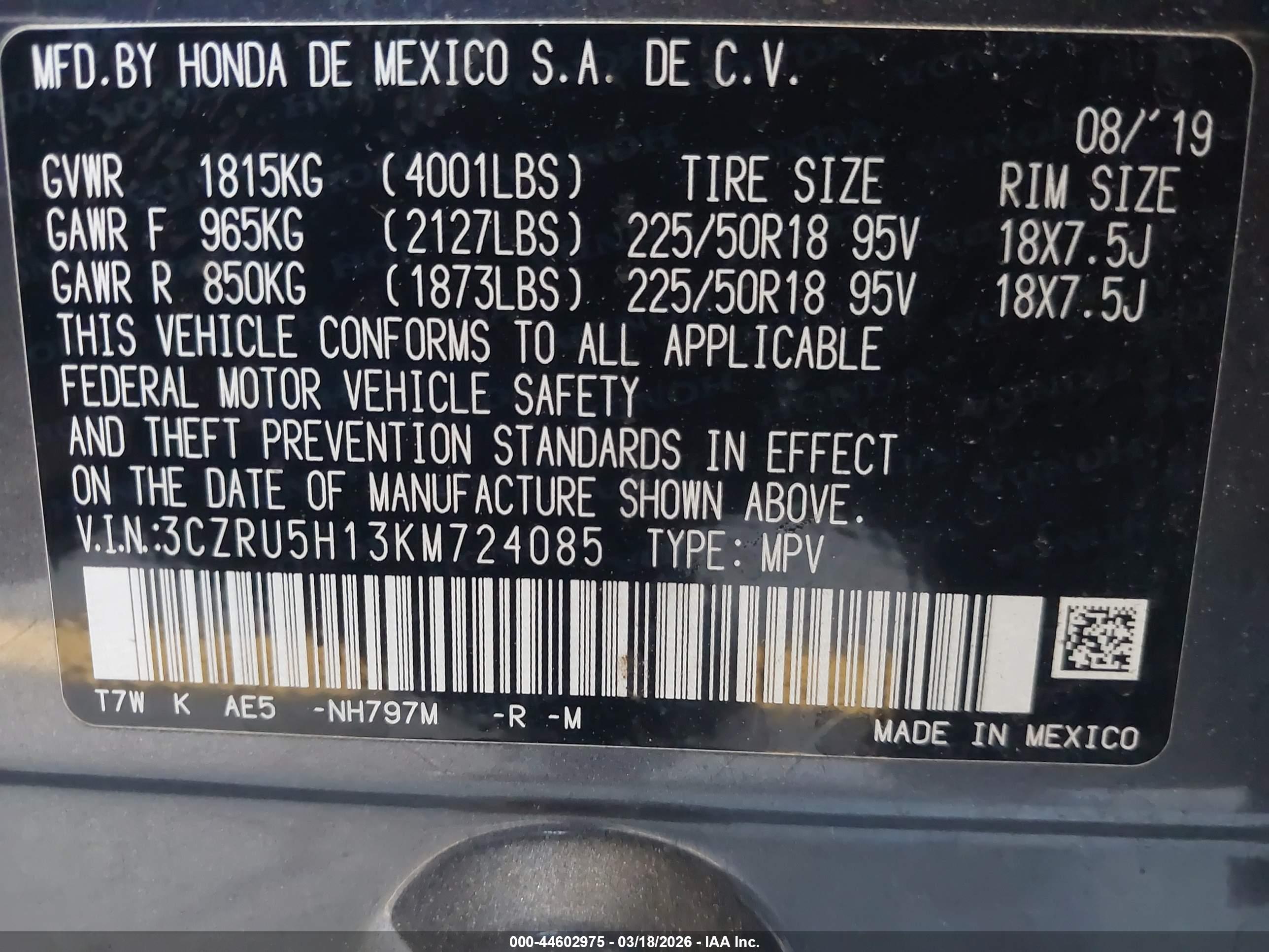 HONDA HR-V image 9