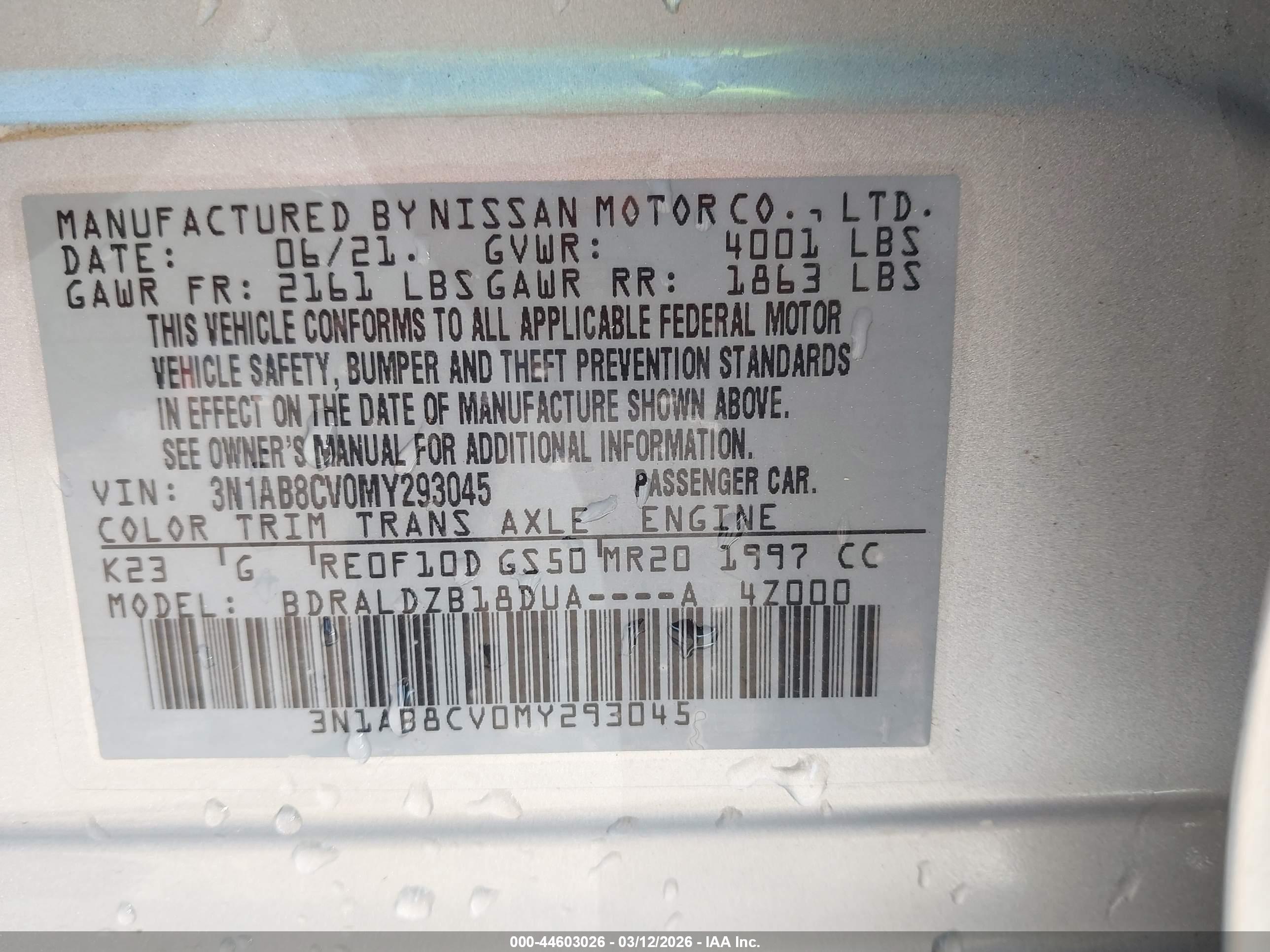 NISSAN SENTRA image 9