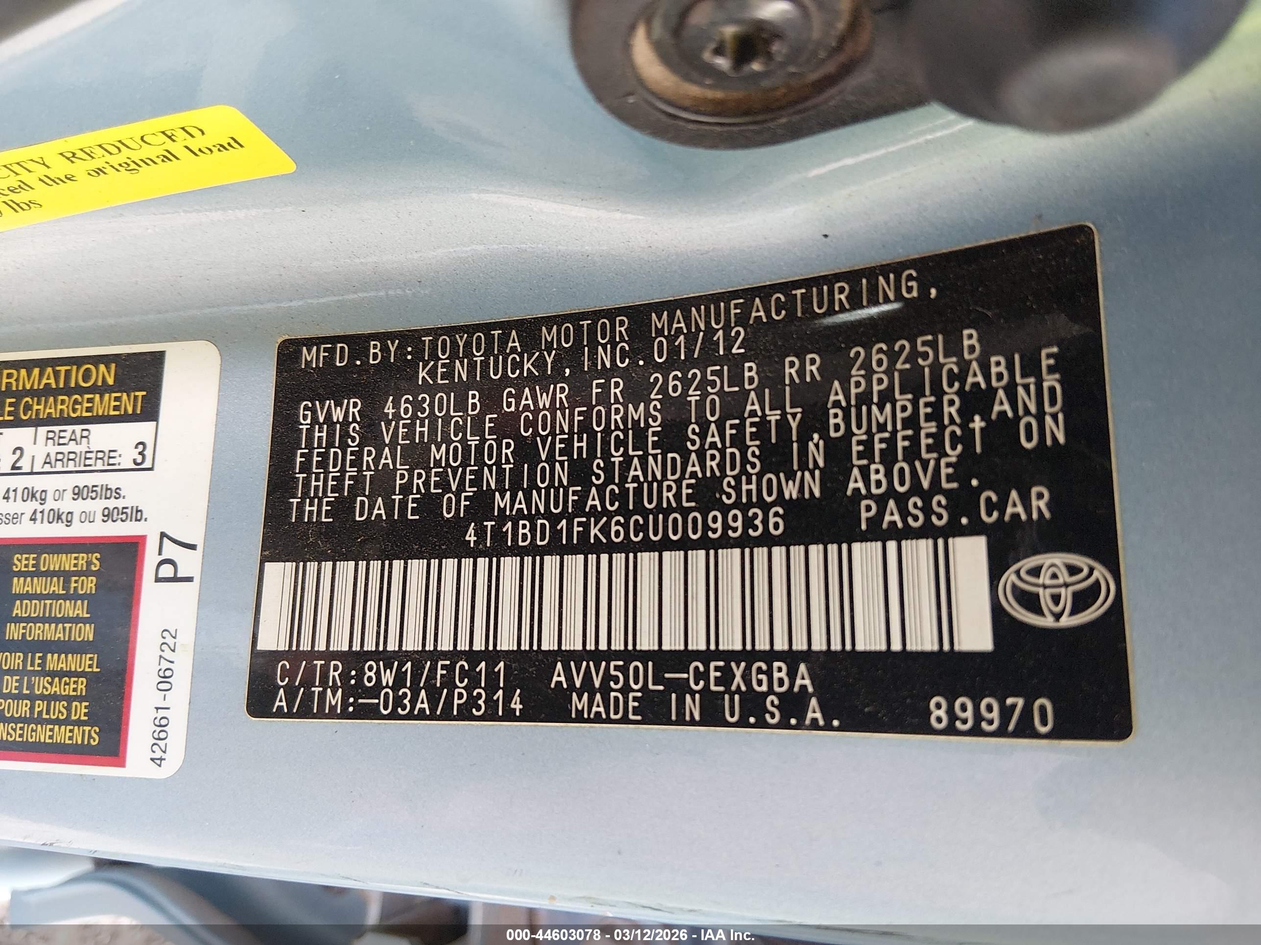 TOYOTA CAMRY image 9