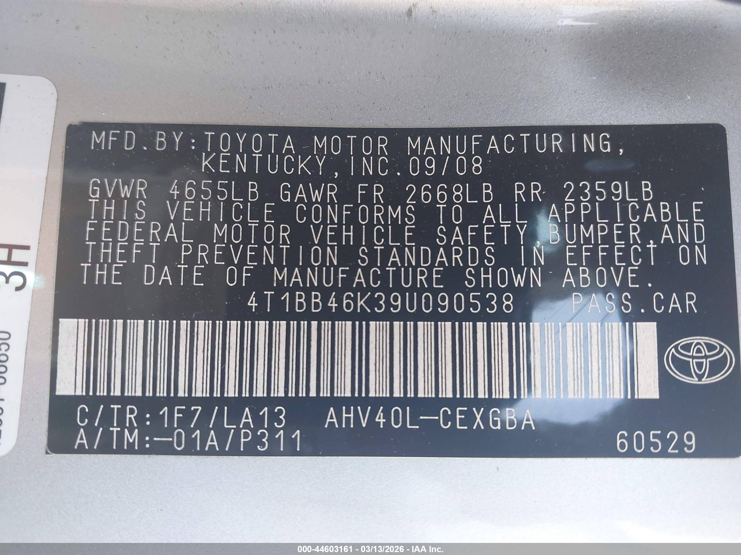 TOYOTA CAMRY image 9
