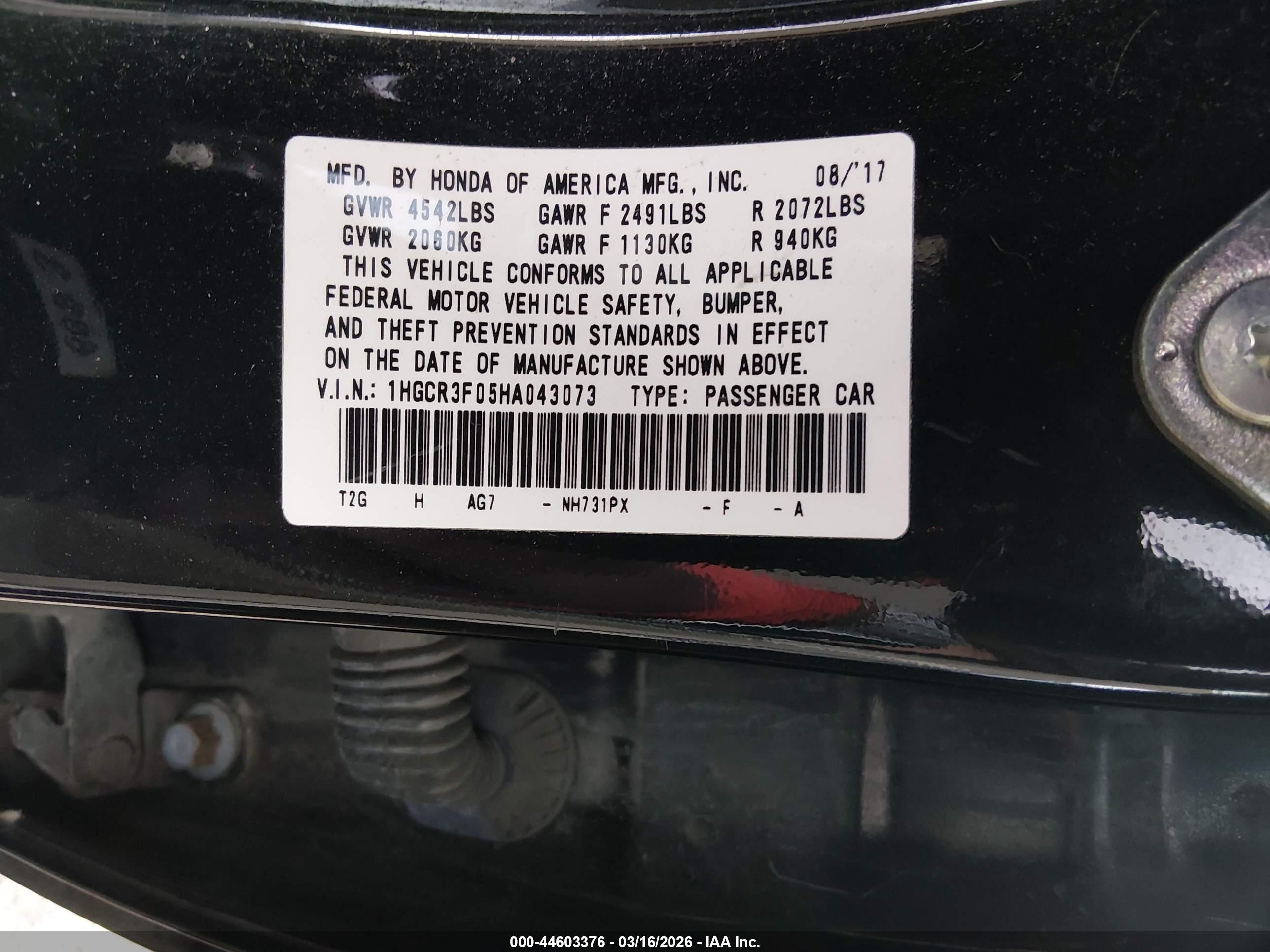 HONDA ACCORD image 9