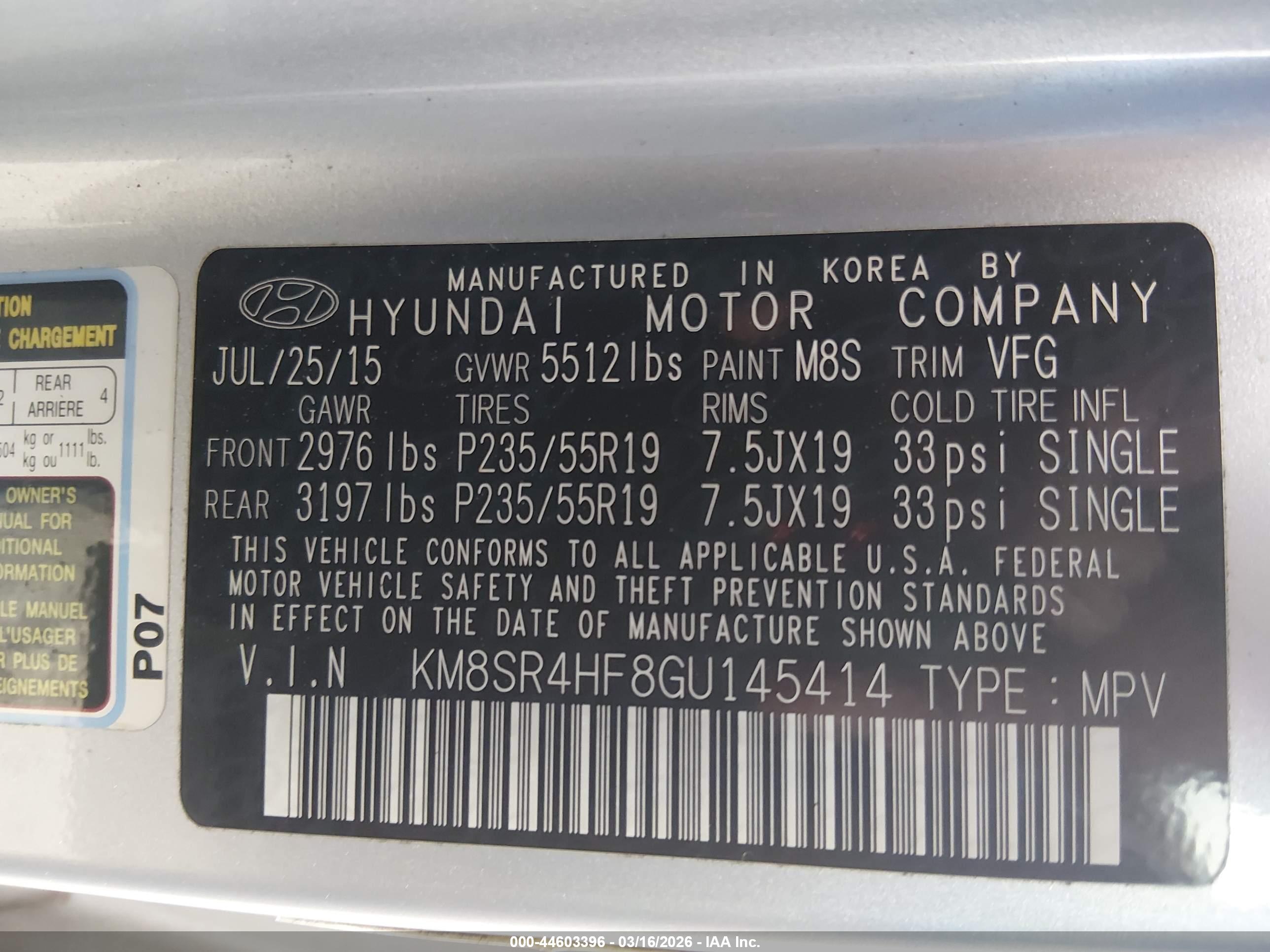 HYUNDAI SANTA image 9