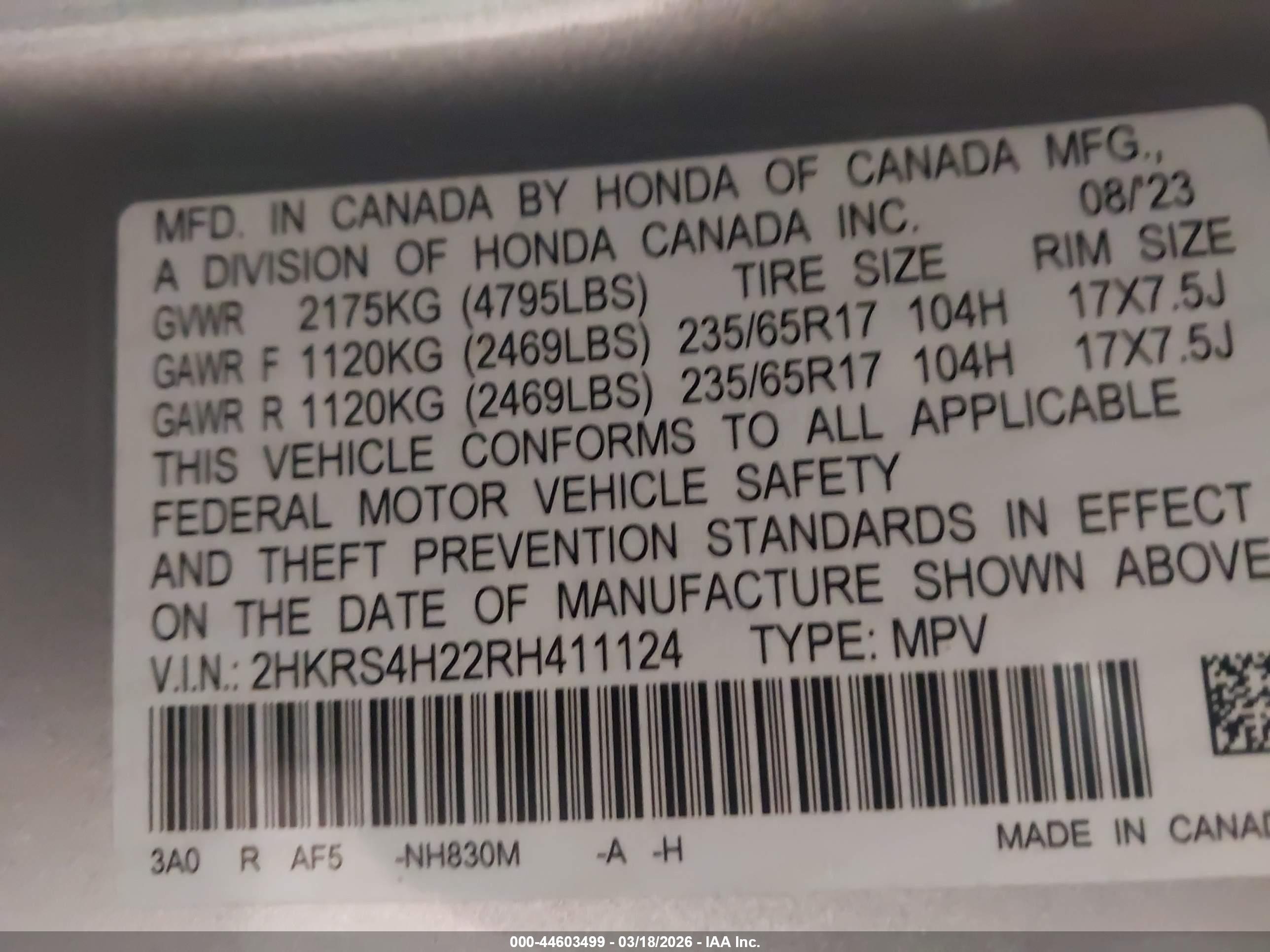 HONDA CR-V image 9