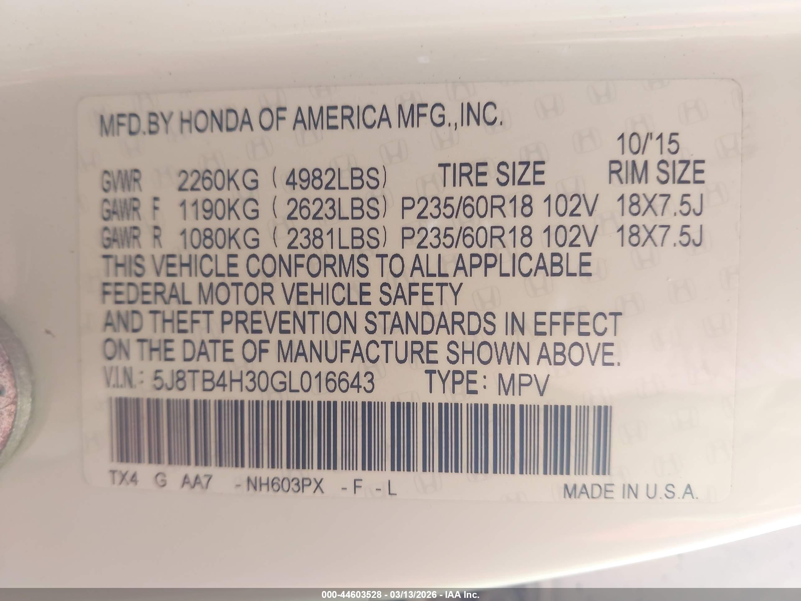 ACURA RDX image 9