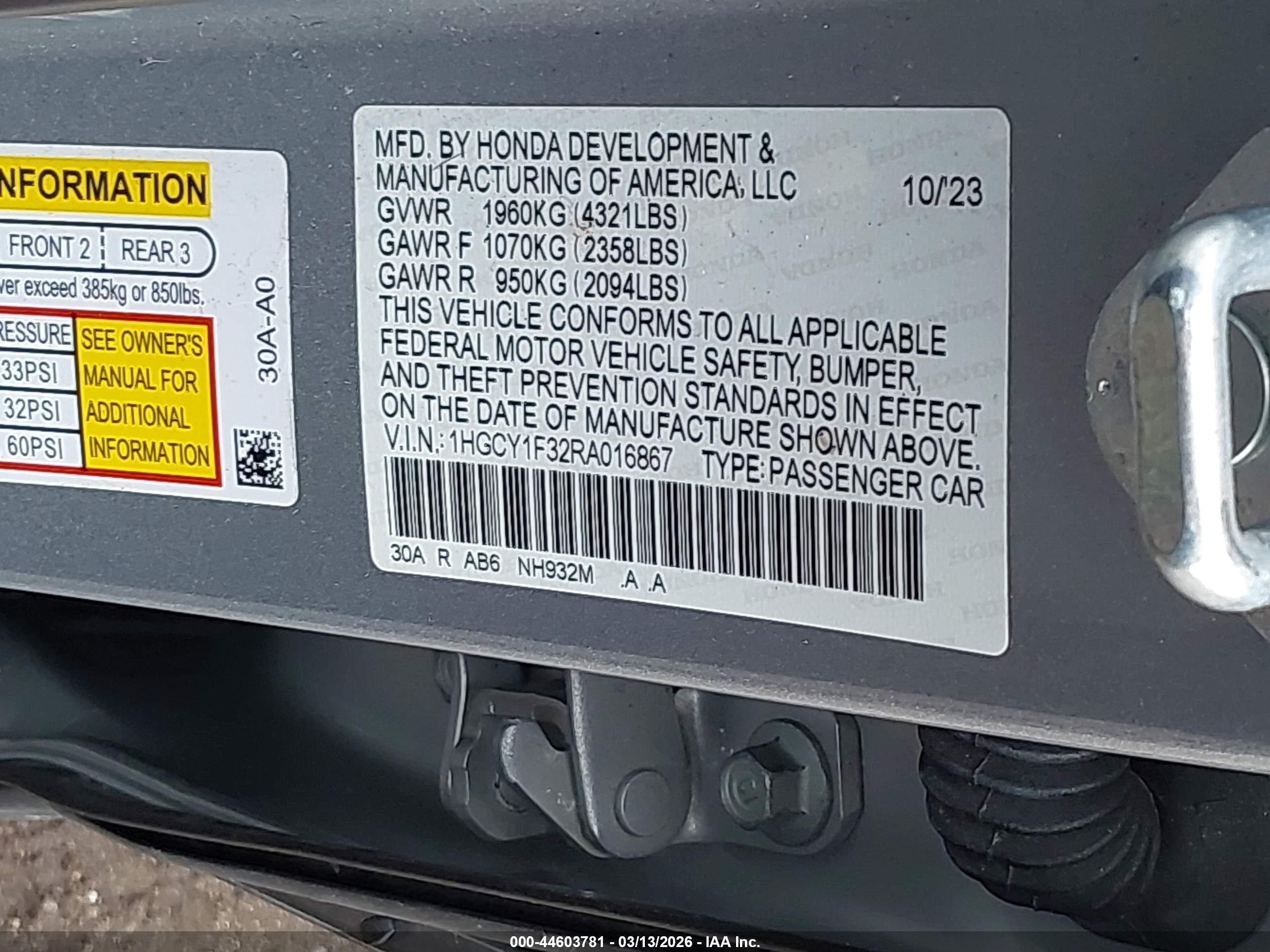 HONDA ACCORD image 9