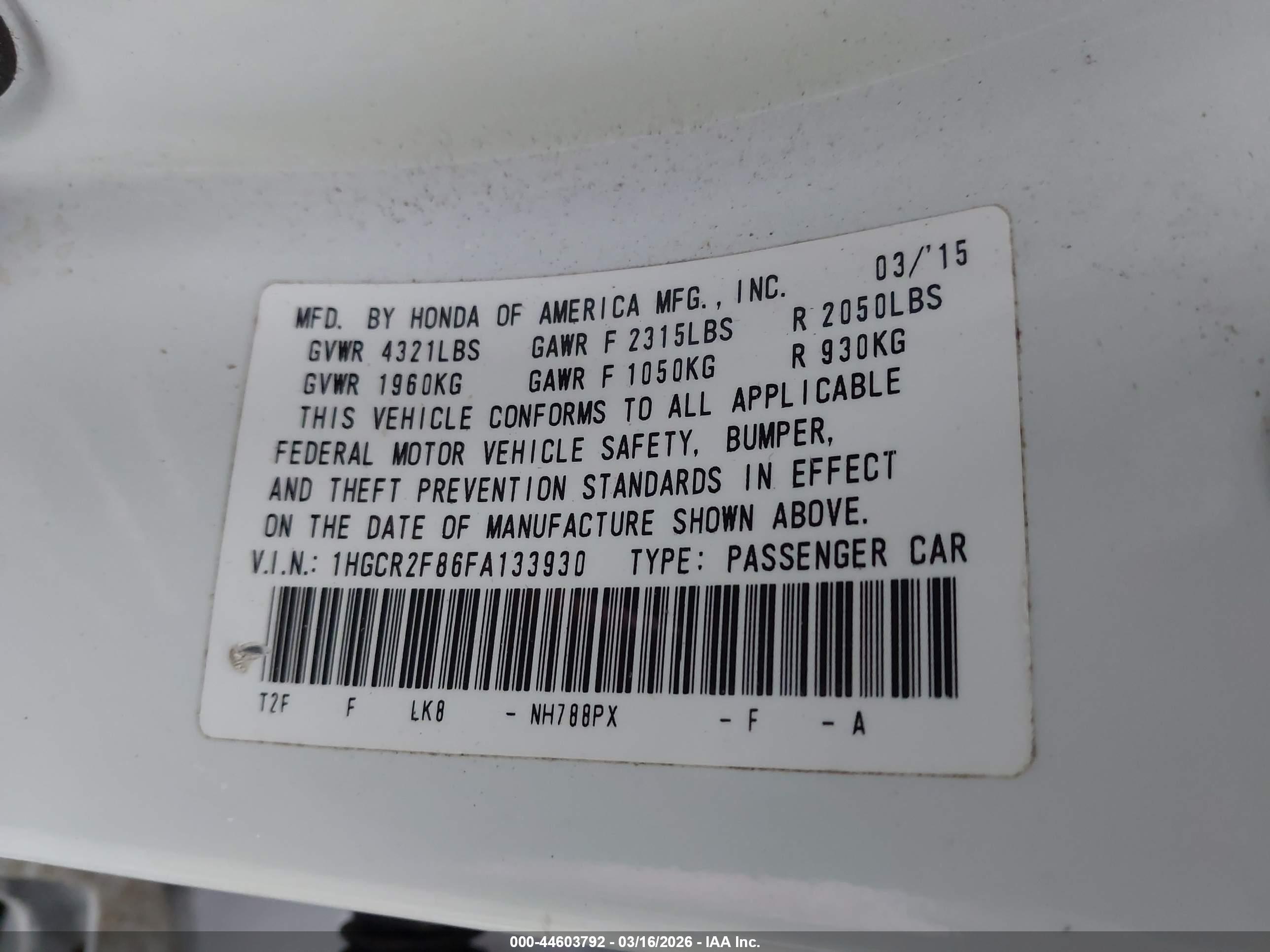 HONDA ACCORD image 9