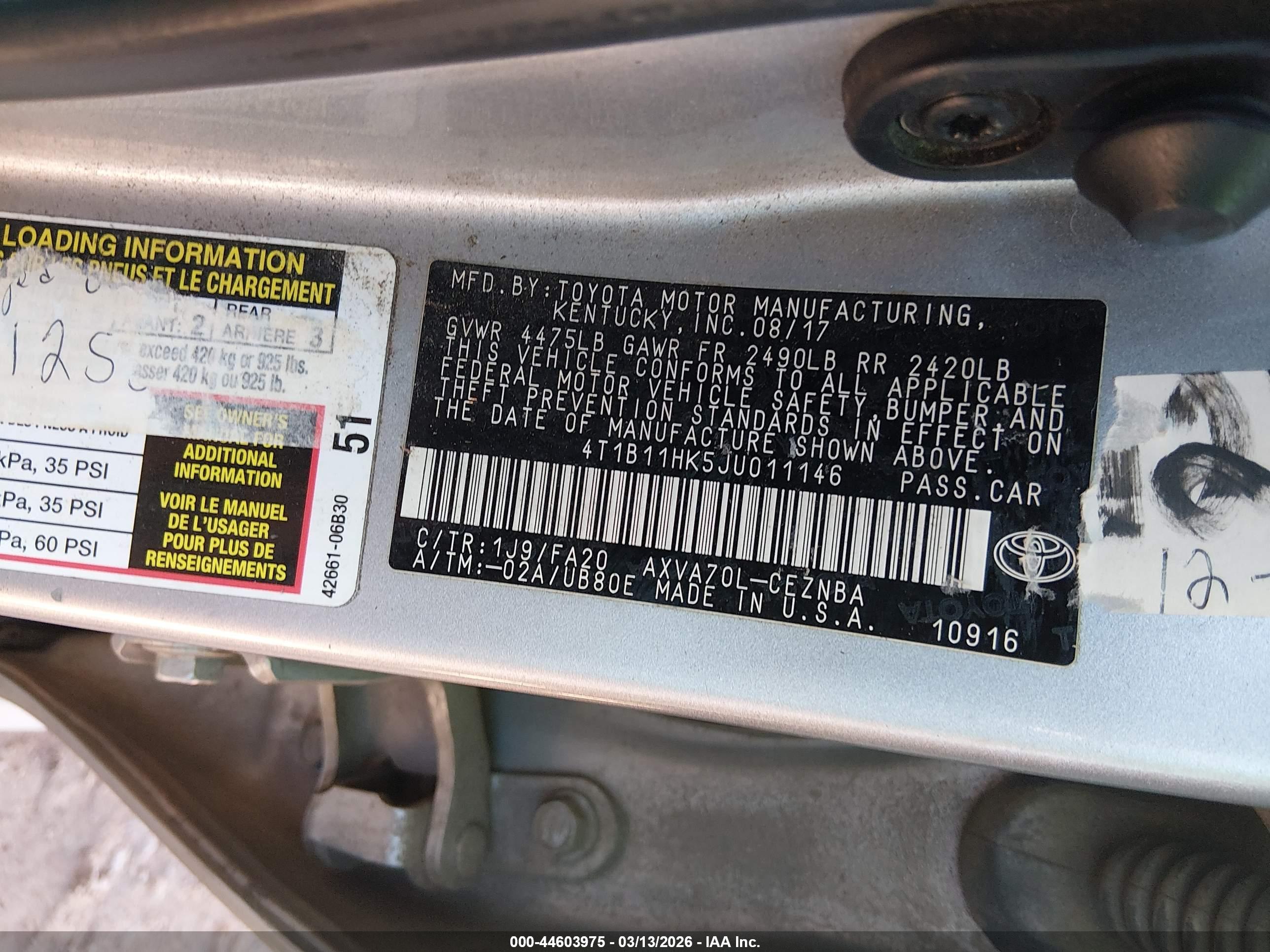 TOYOTA CAMRY image 9