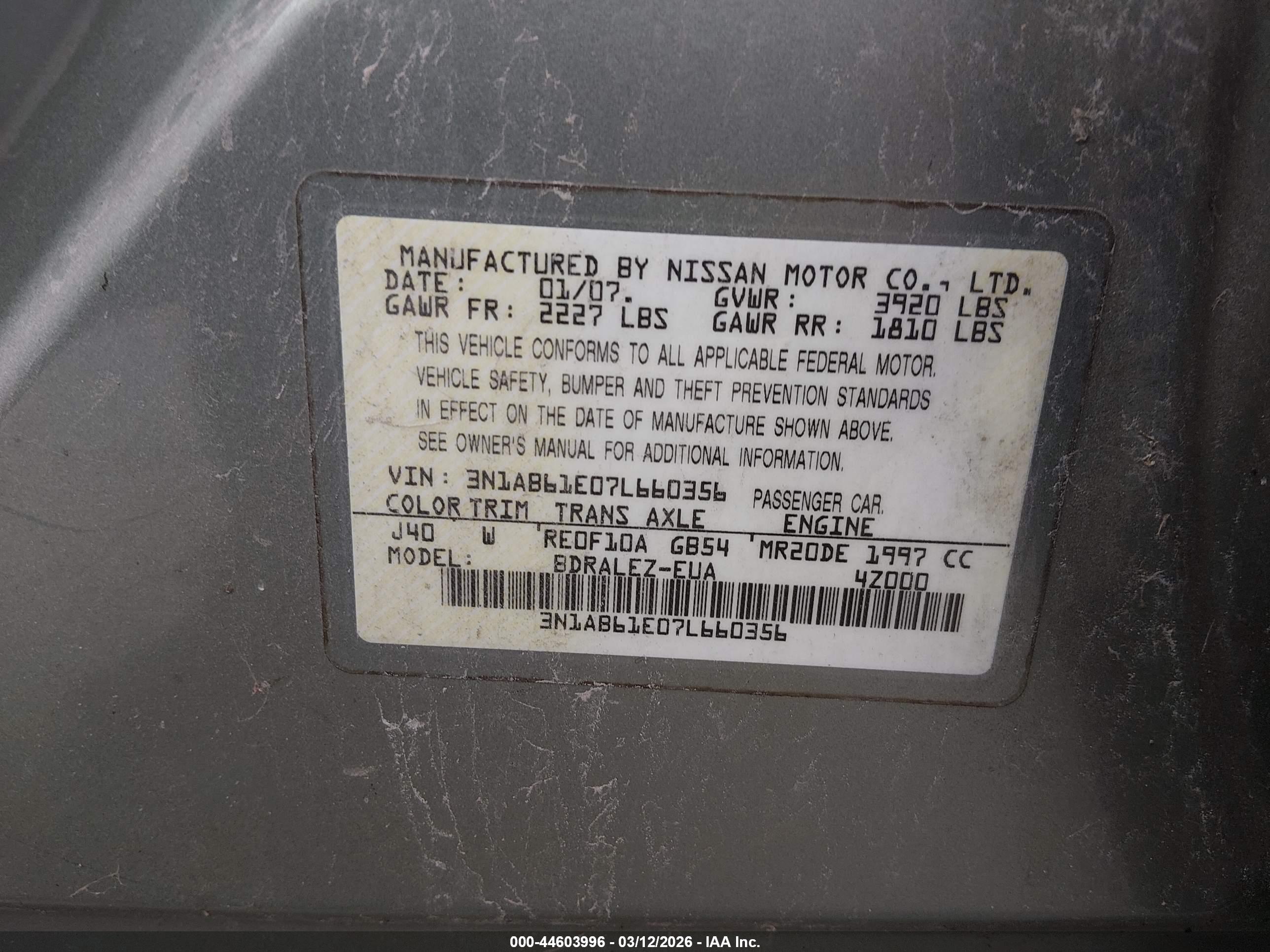 NISSAN SENTRA image 9
